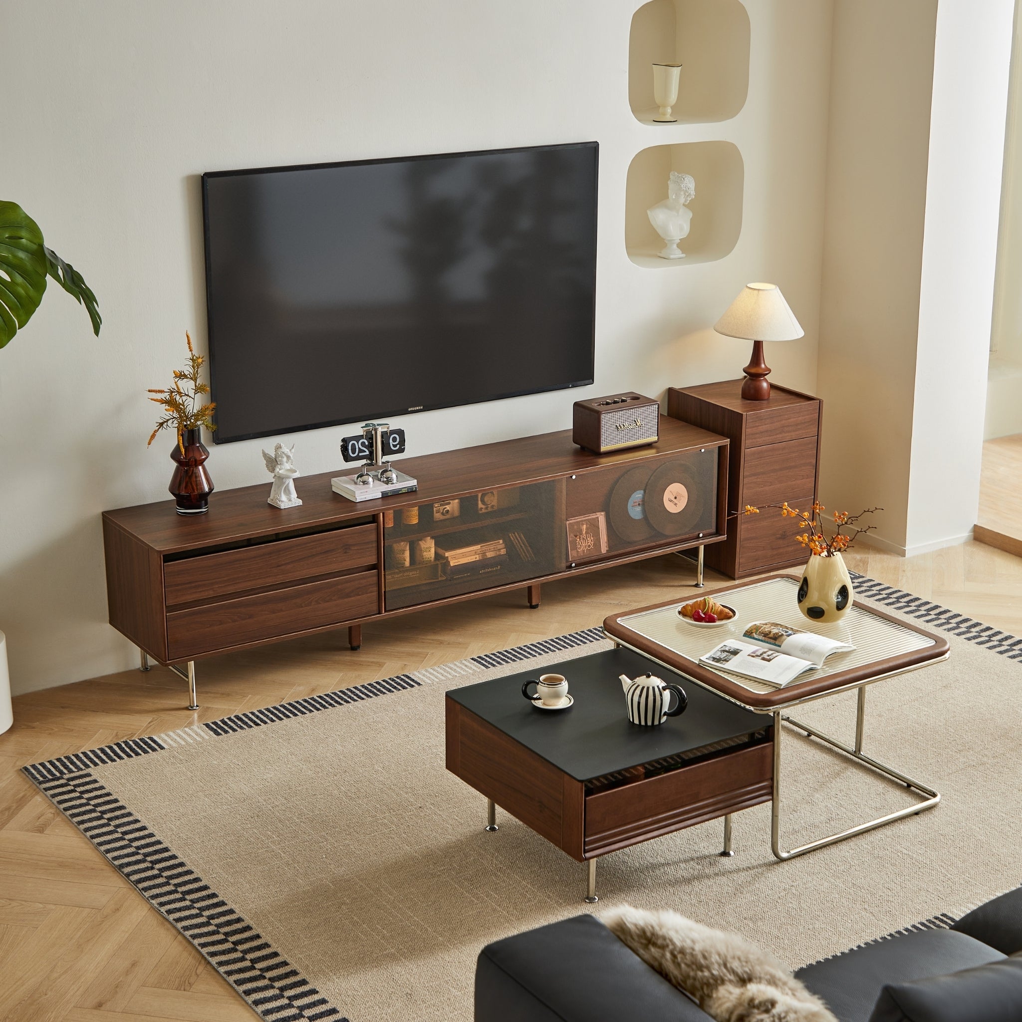 Linspire Ursula Entertainment Unit with Coffee Table Set, W200cm