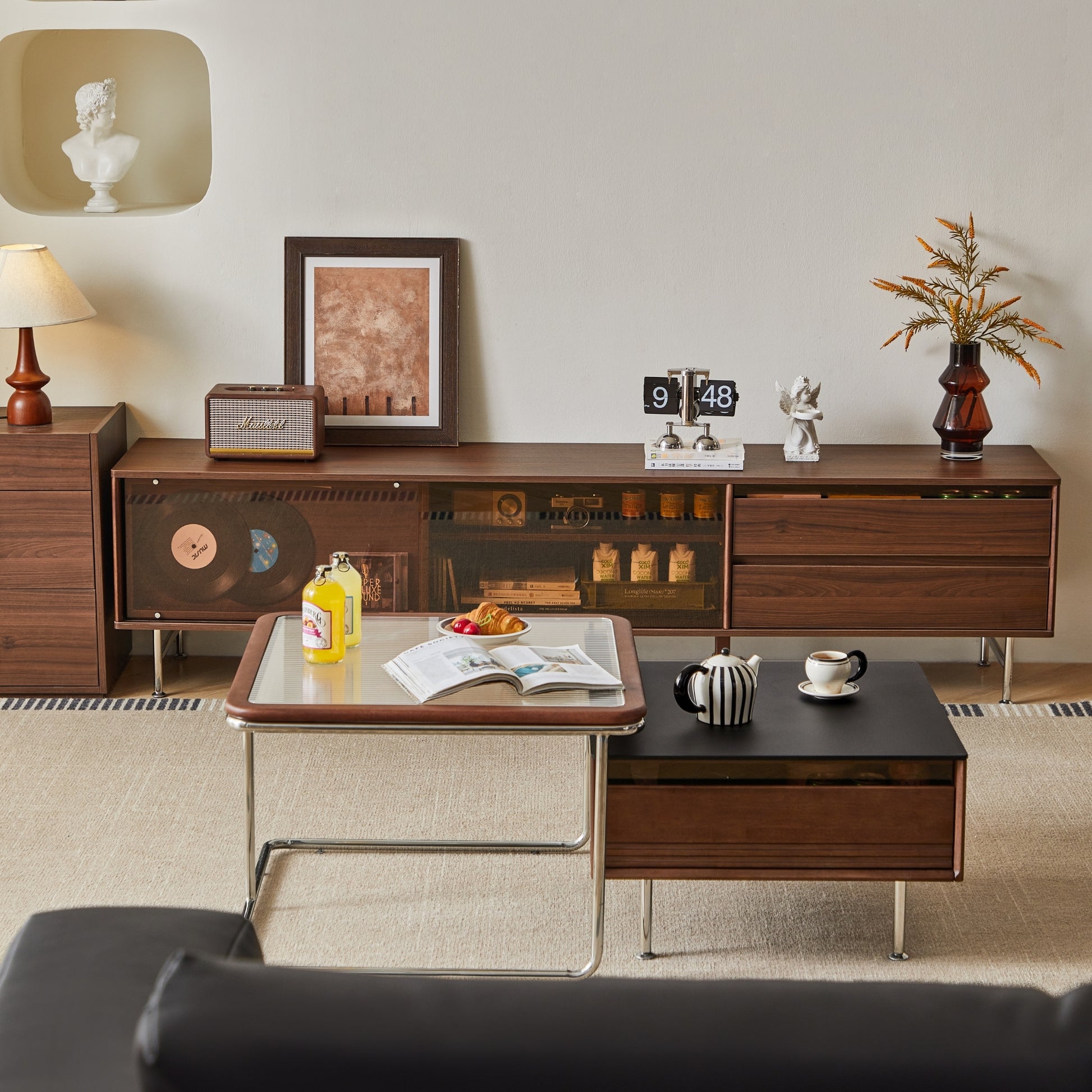 Linspire Ursula Entertainment Unit with Coffee Table Set, W200cm