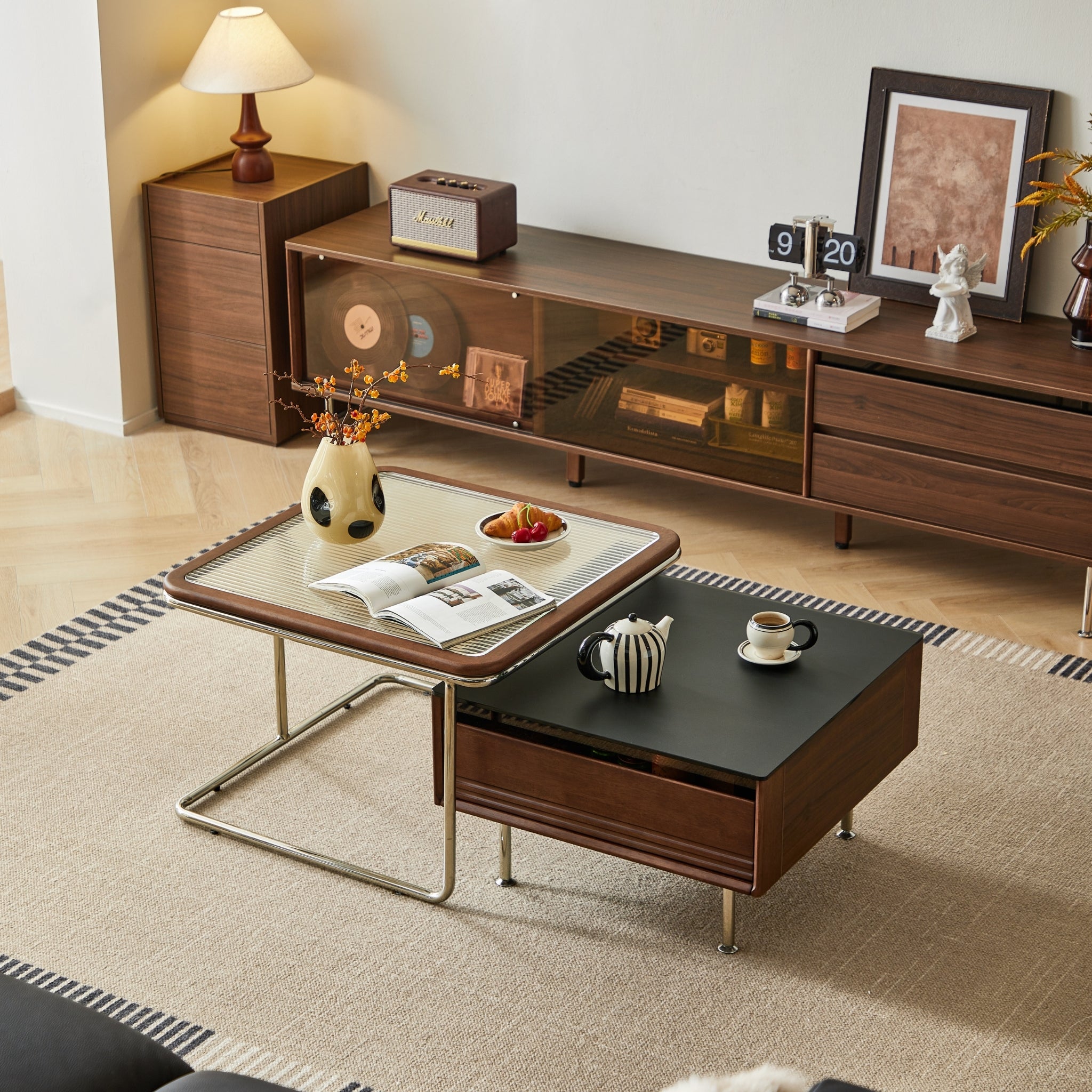 Linspire Ursula Entertainment Unit with Coffee Table Set, W200cm