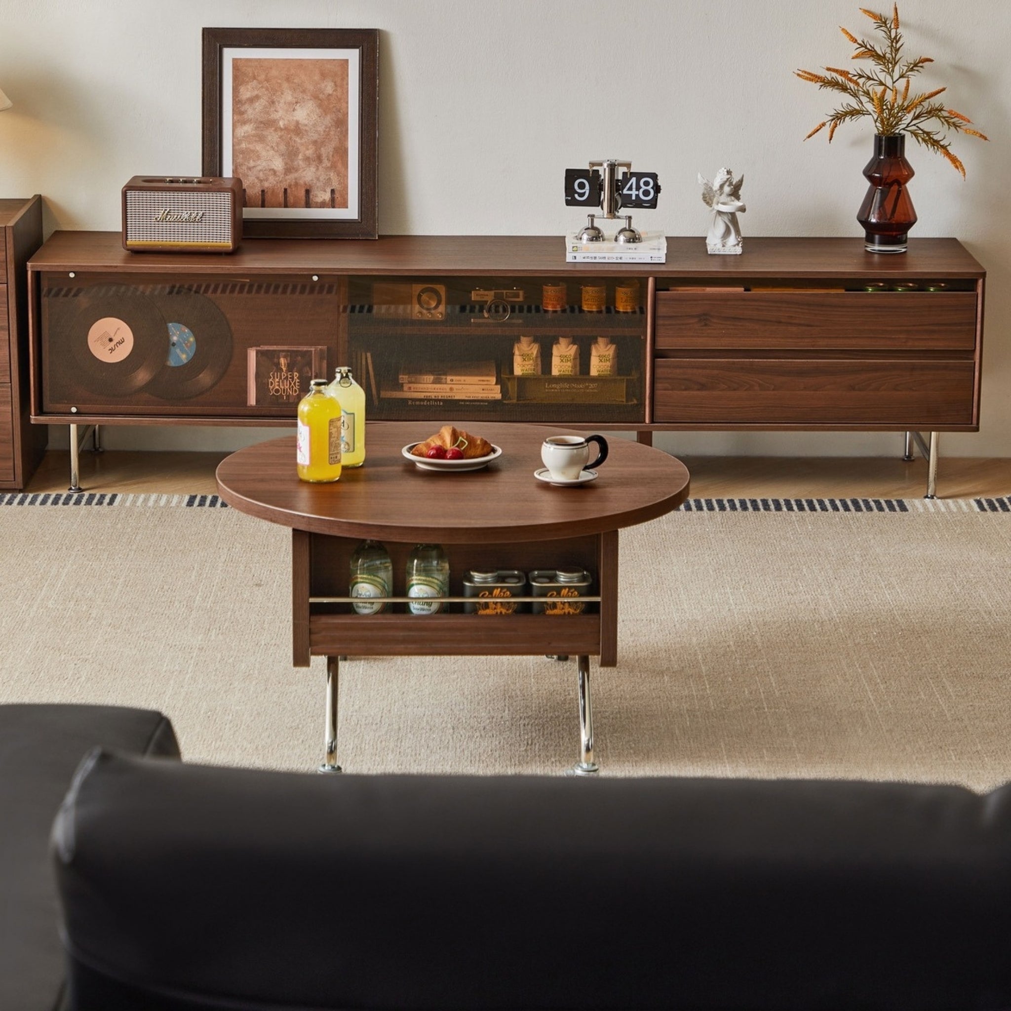 Linspire Ursula Entertainment Unit with Lift-Top Coffee Table Set, W180cm