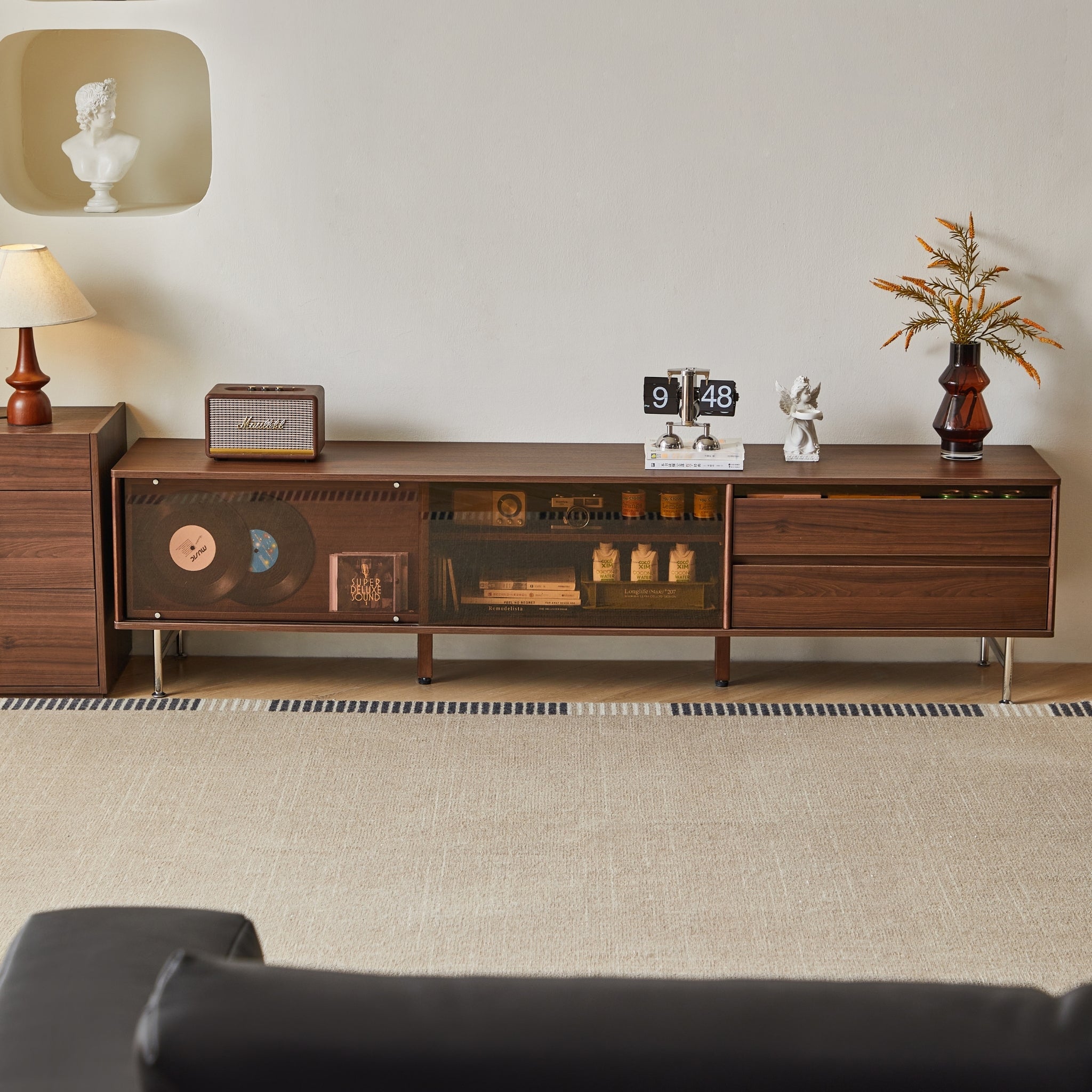 Linspire Ursula Entertainment Unit with Lift-Top Coffee Table Set, W180cm