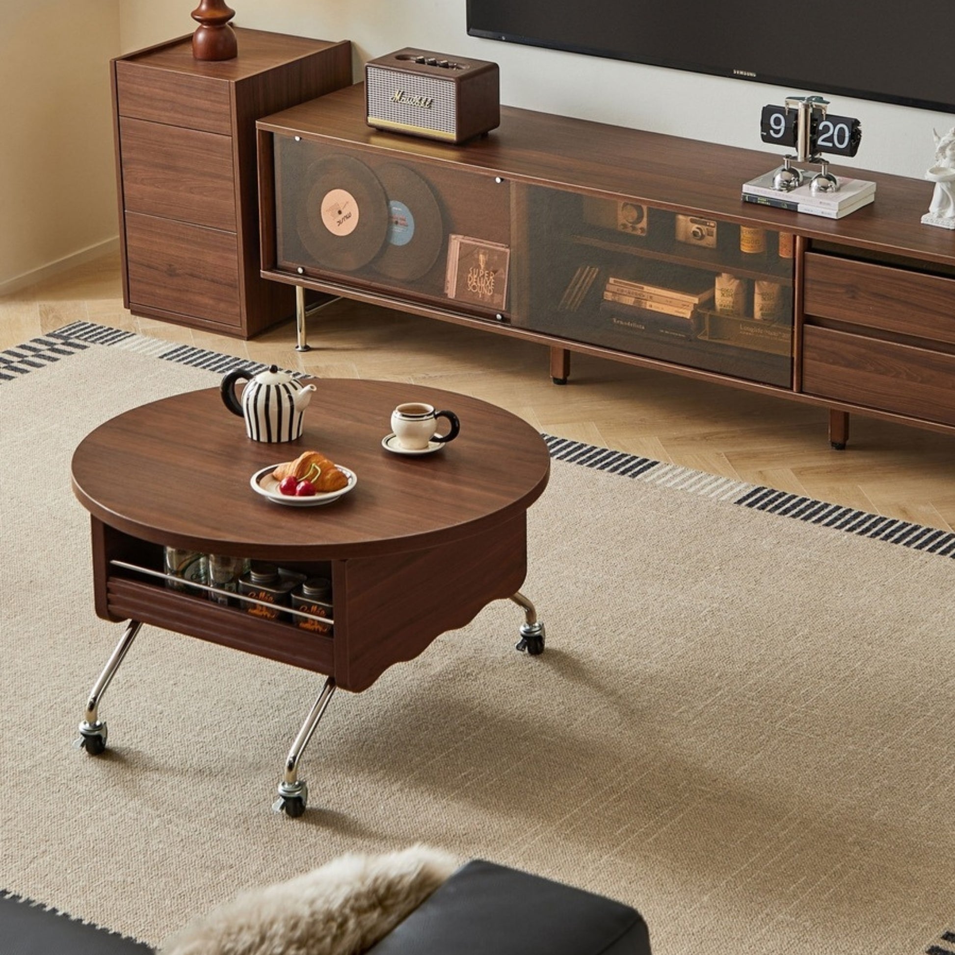 Linspire Ursula Entertainment Unit with Lift-Top Coffee Table Set, W180cm
