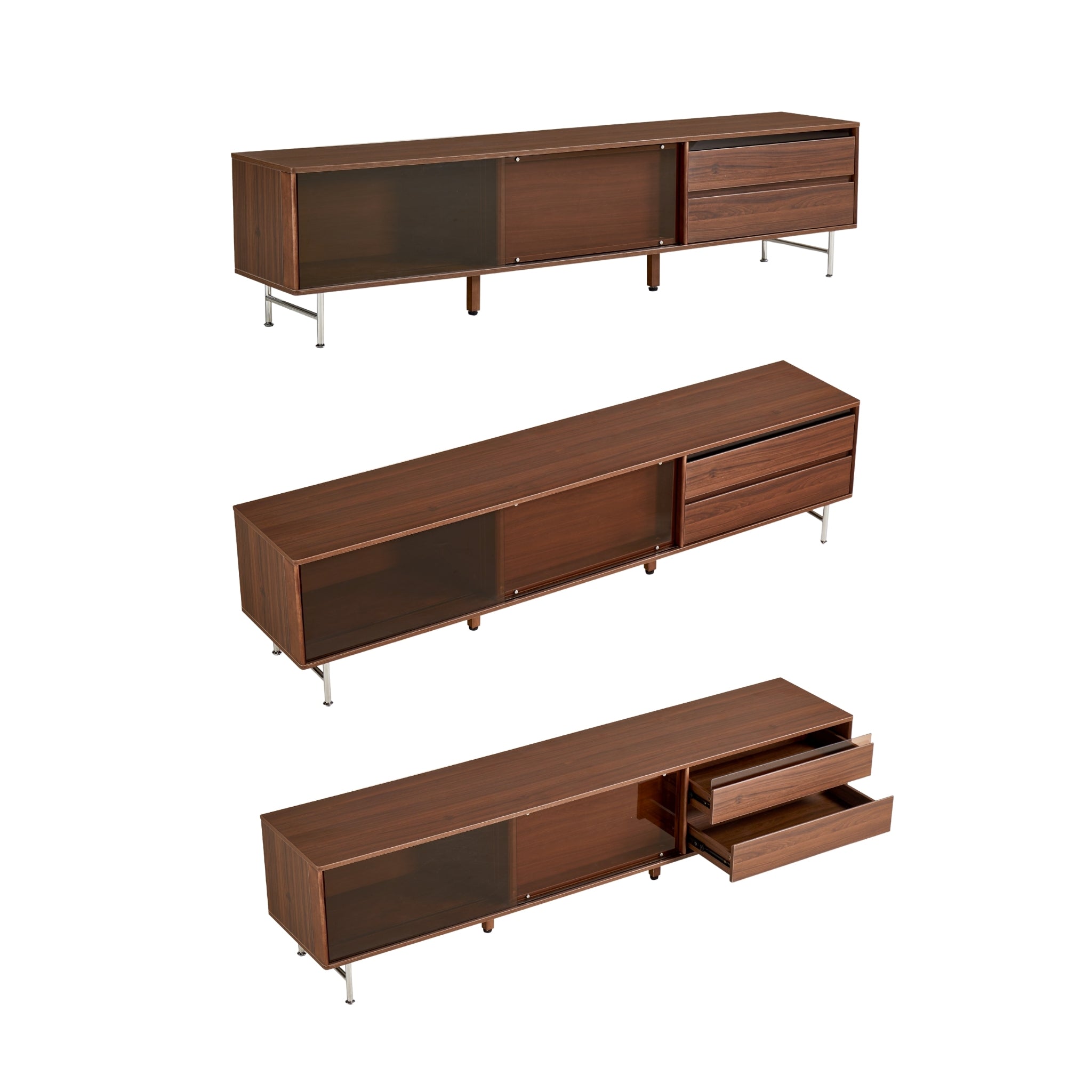 Linspire Ursula Entertainment Unit with Lift-Top Coffee Table Set, W200cm
