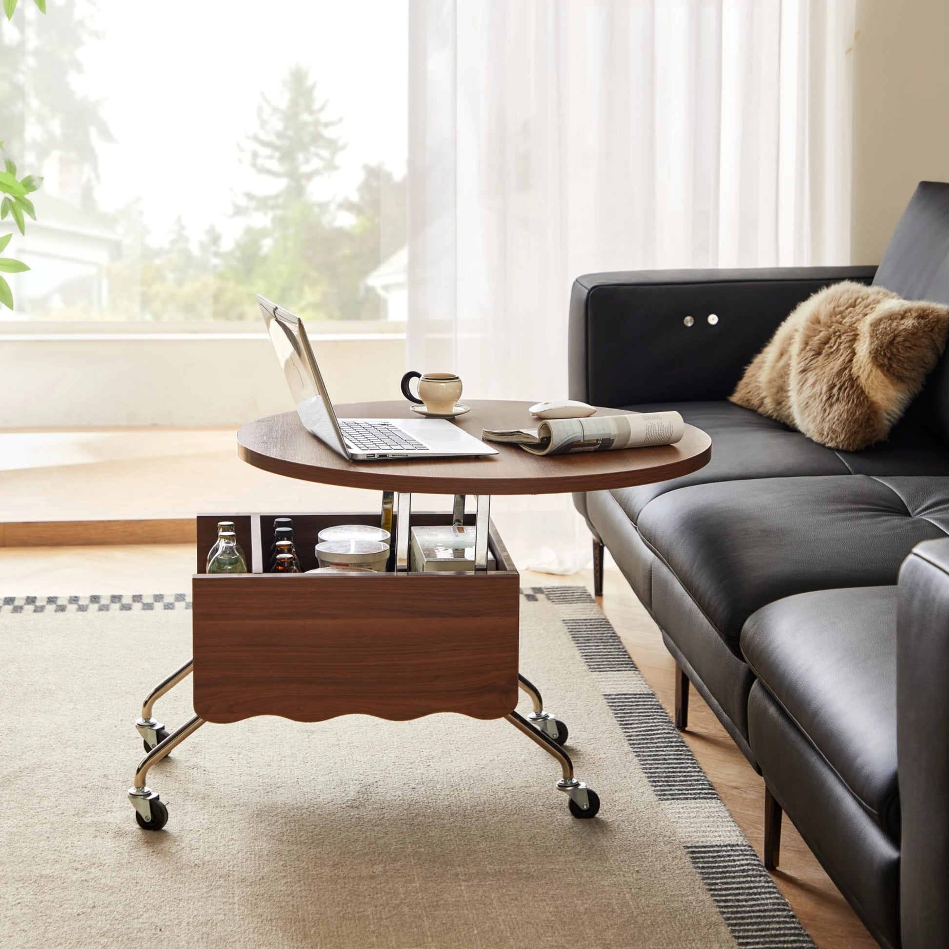 Linspire Ursula Entertainment Unit with Lift-Top Coffee Table Set, W200cm