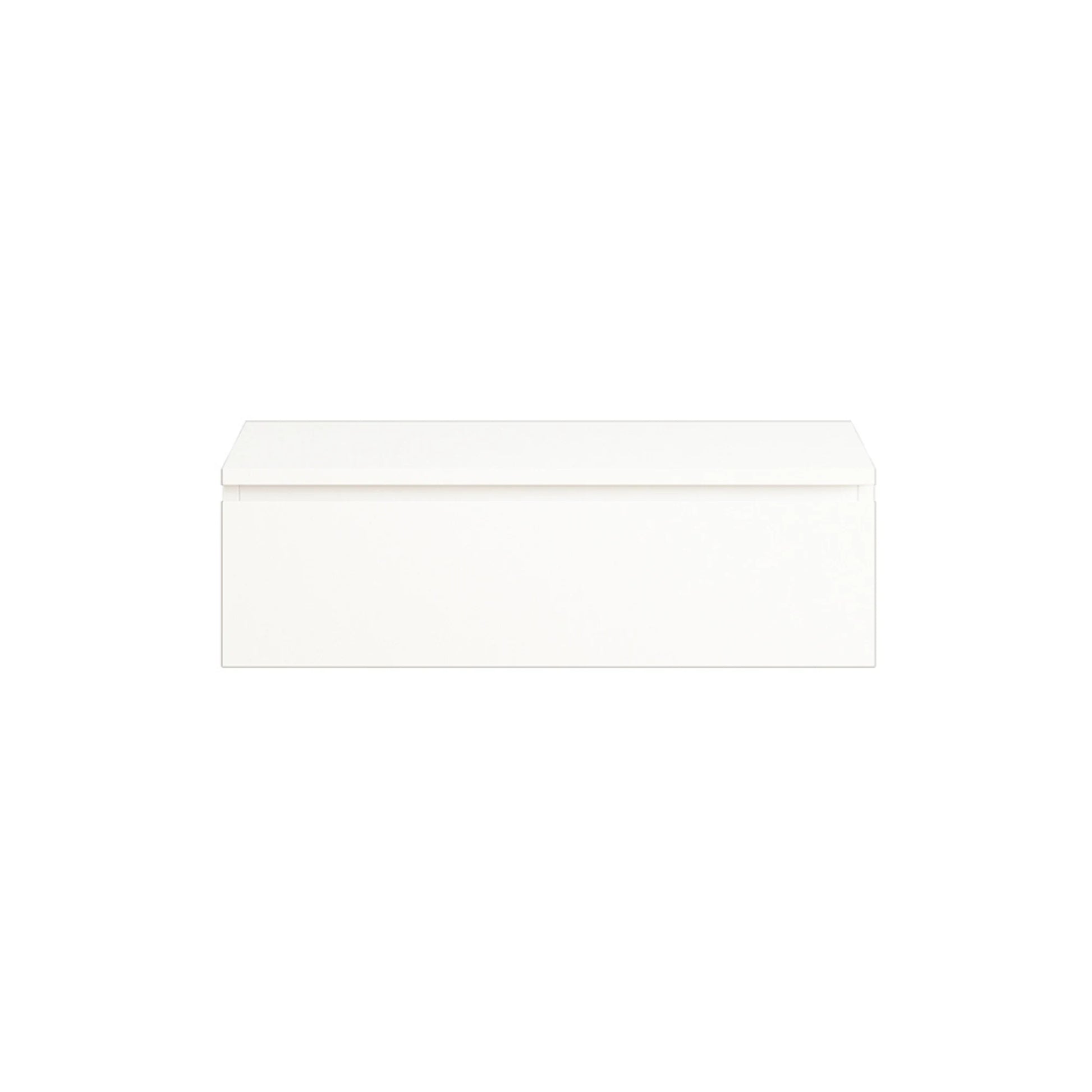 Loft Japandi Floating Entertainment Unit, W80cm, White