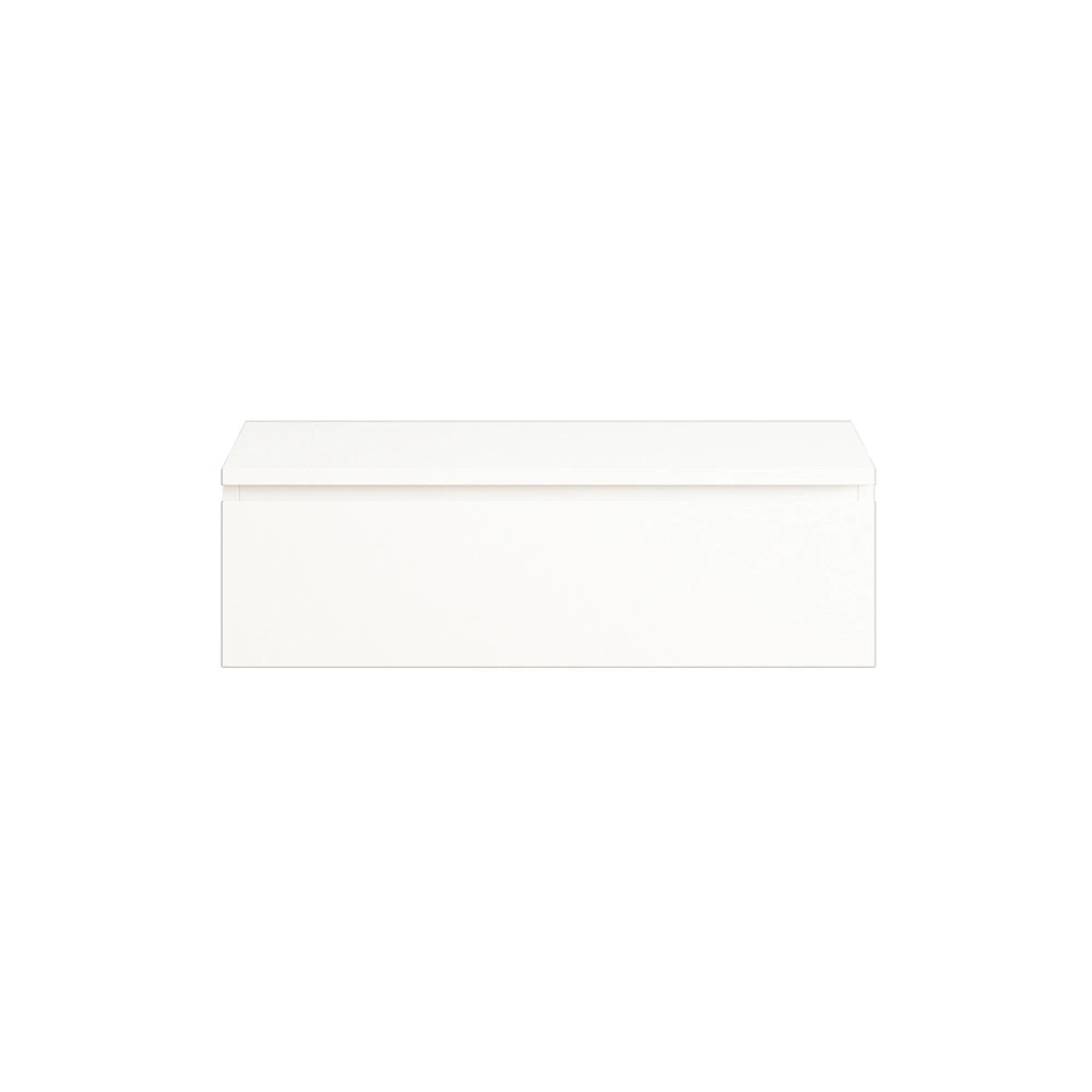 Loft Japandi Floating Entertainment Unit, W80cm, White