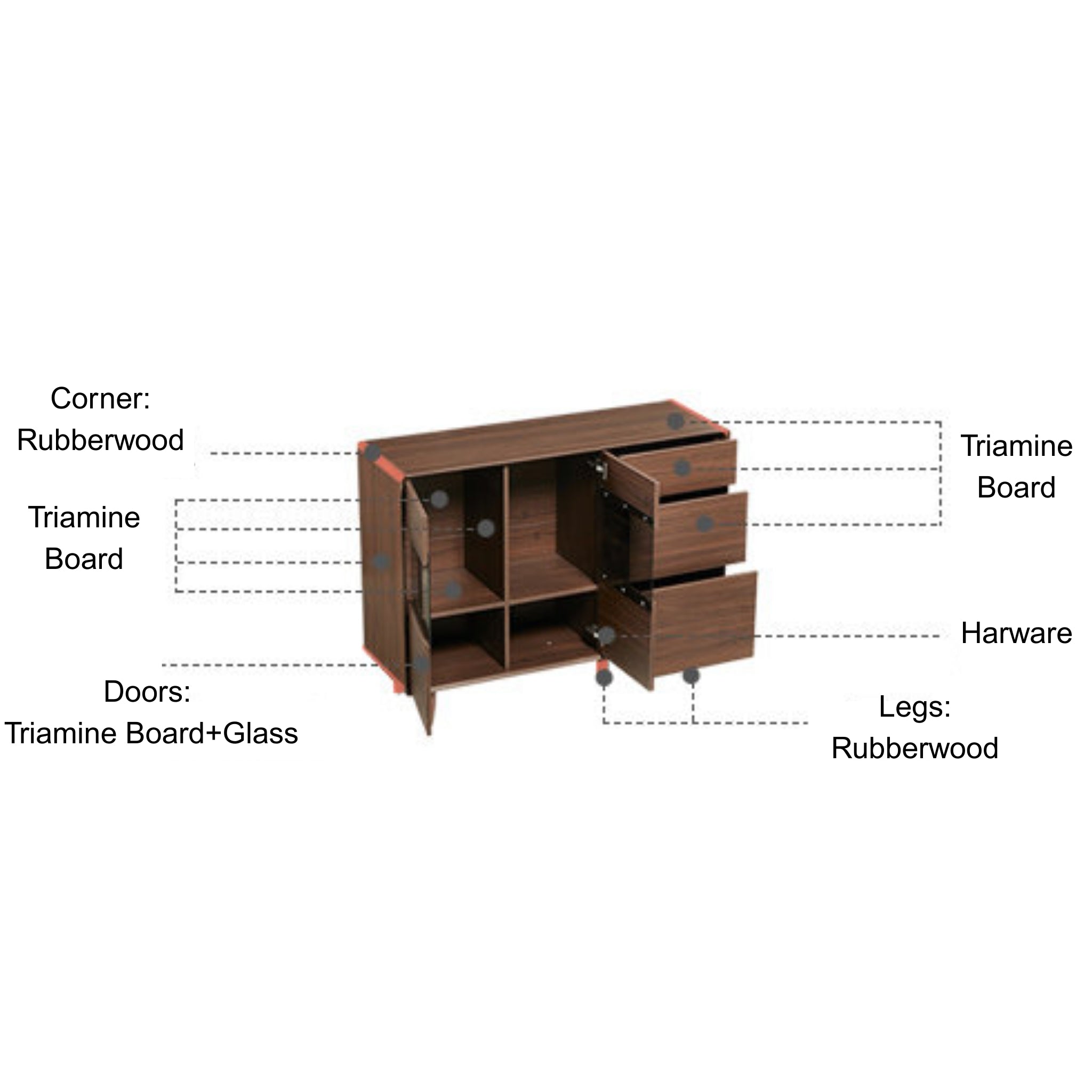 Linspire Ursula Sideboard, W120cm