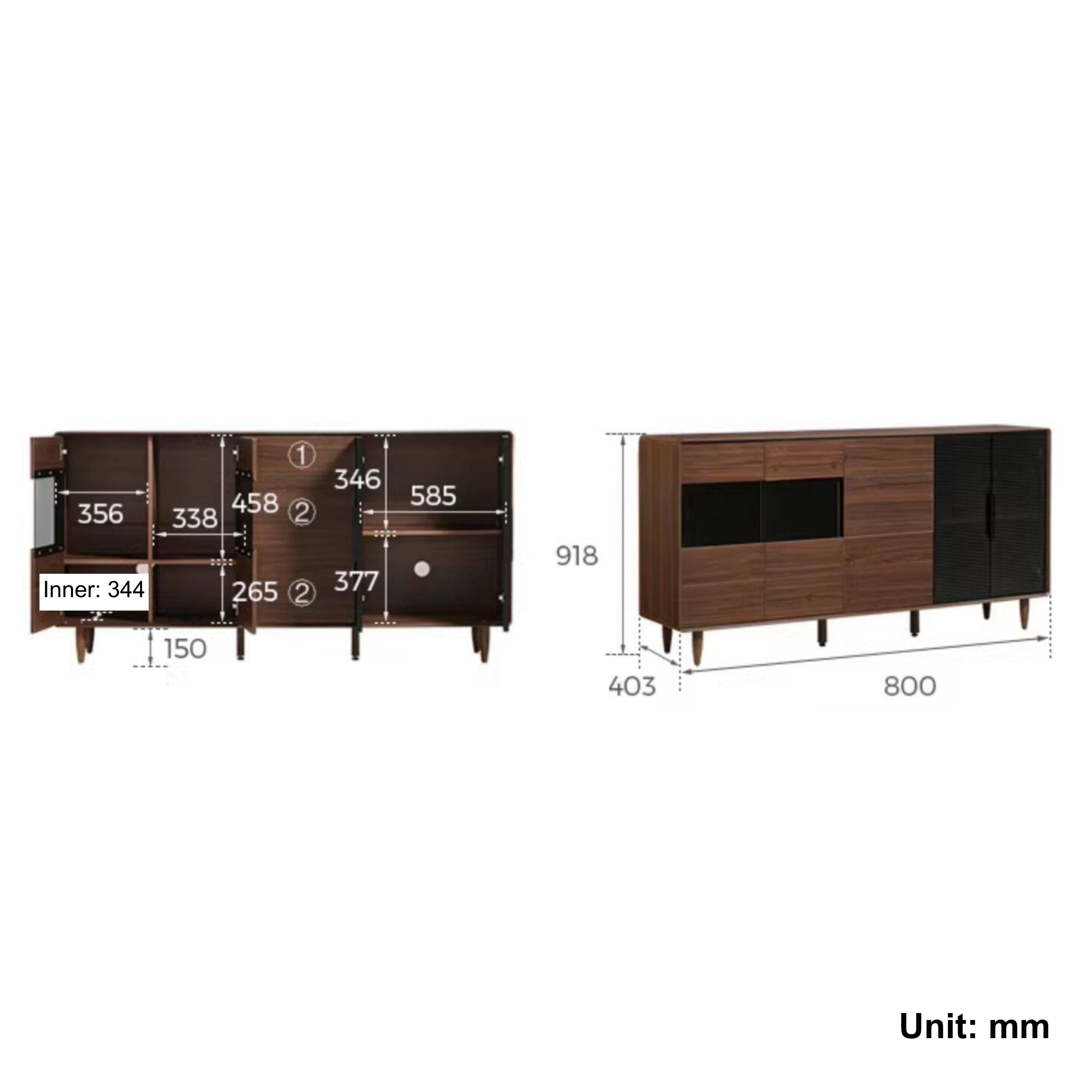 Linspire Ursula Sideboard, W180cm