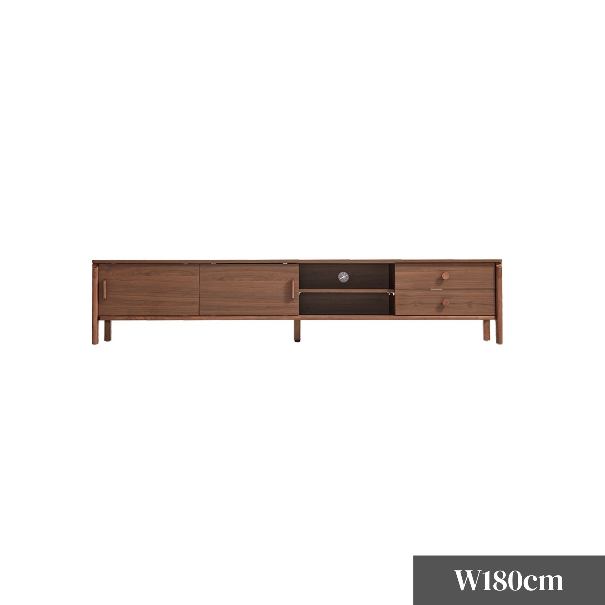 Linspire Ursula Entertainment Unit, W180cm, Dark Wood