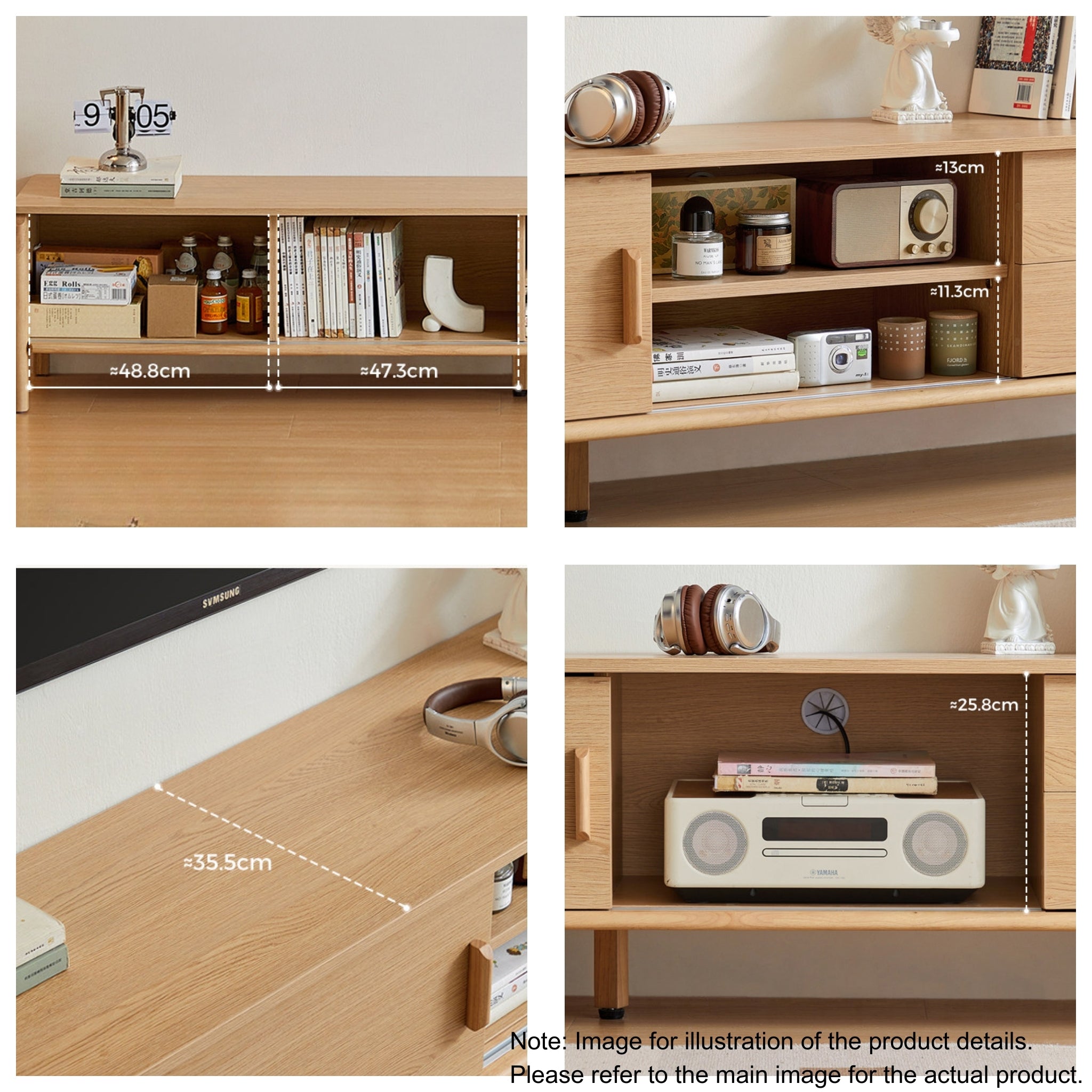 Linspire Ursula Entertainment Unit, W180cm, Dark Wood