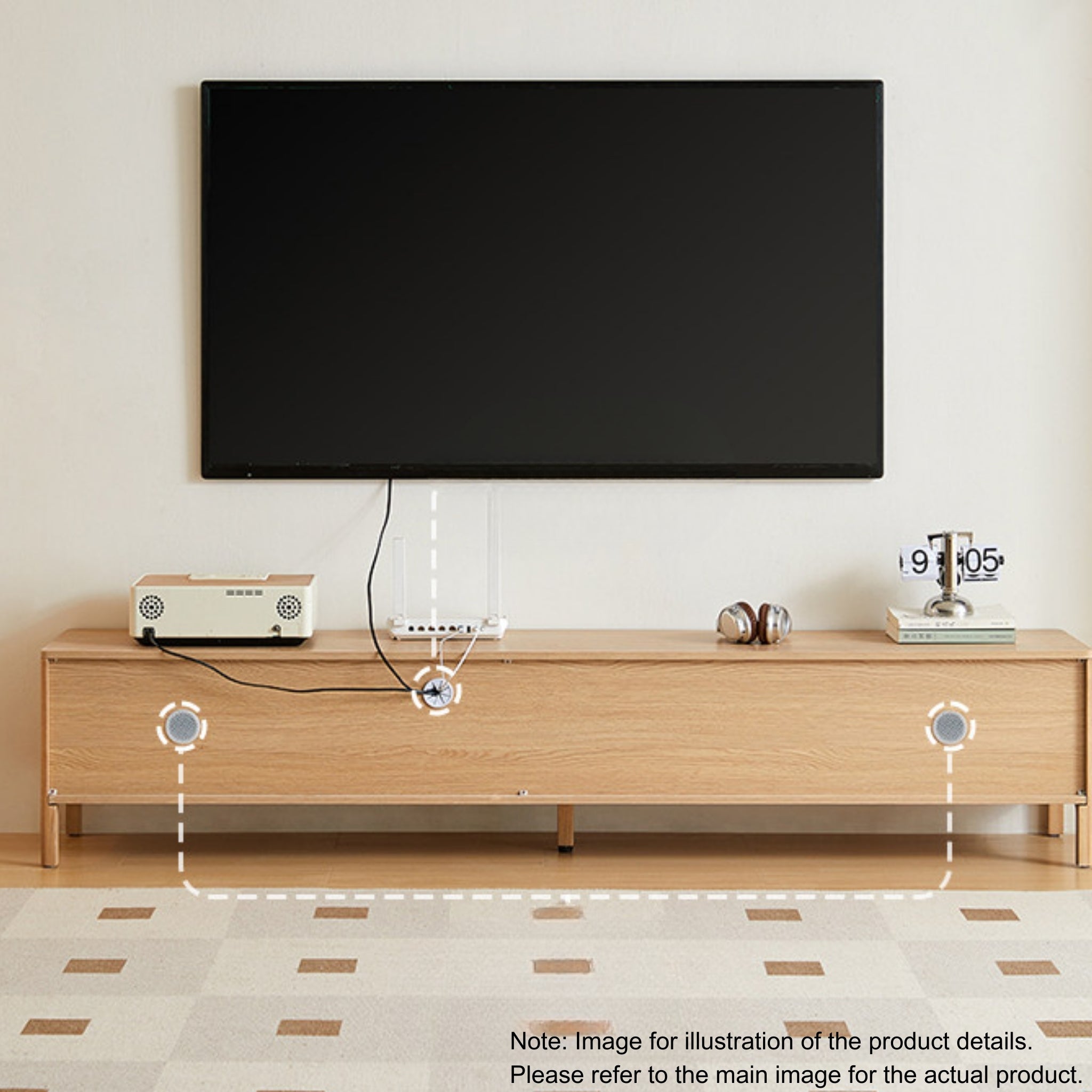 Linspire Ursula Entertainment Unit, W180cm, Dark Wood