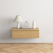 Loft Japandi Floating Entertainment Unit, 80cm, Natural Wood