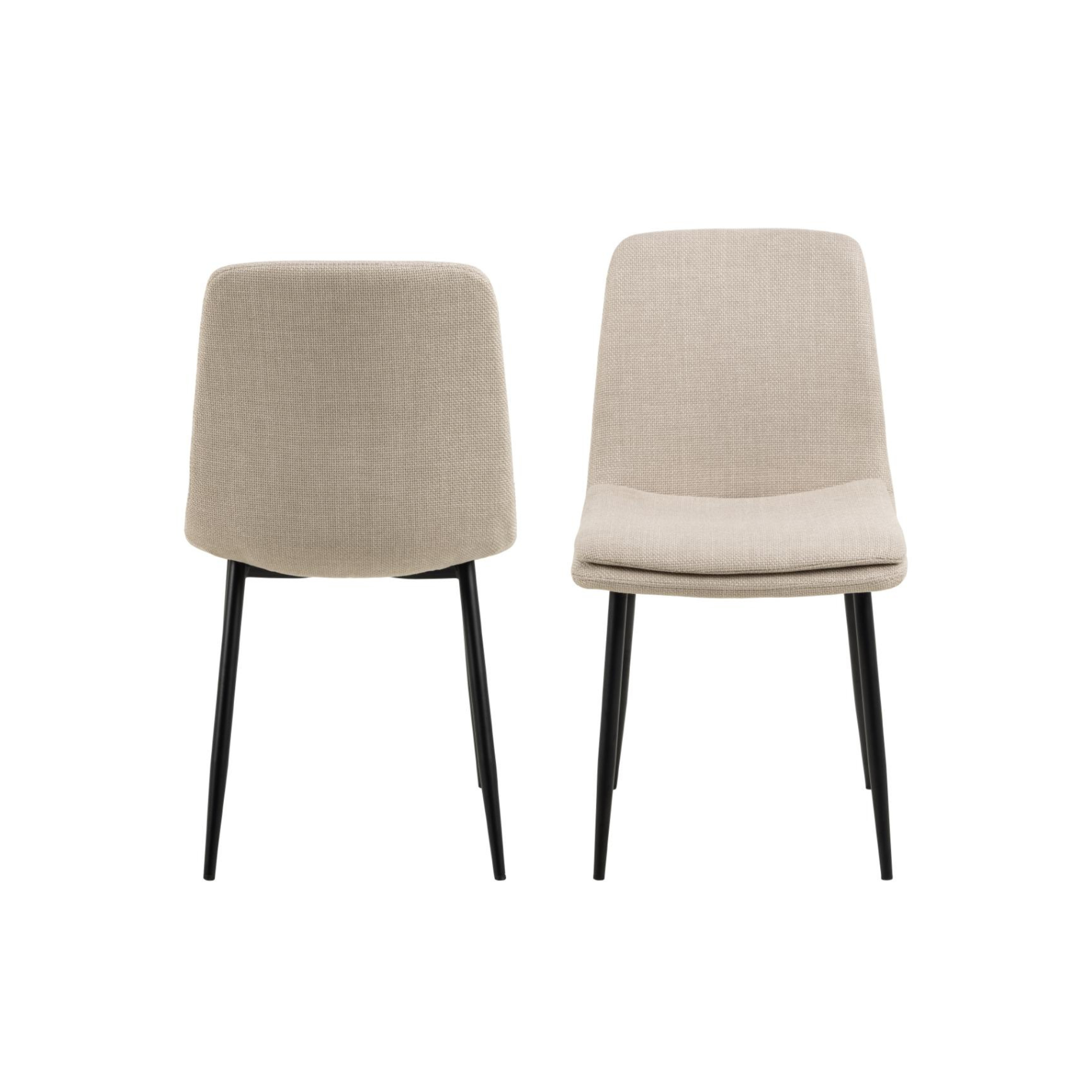Hjem Design Becra Dining Chair, Set of 4, Beige