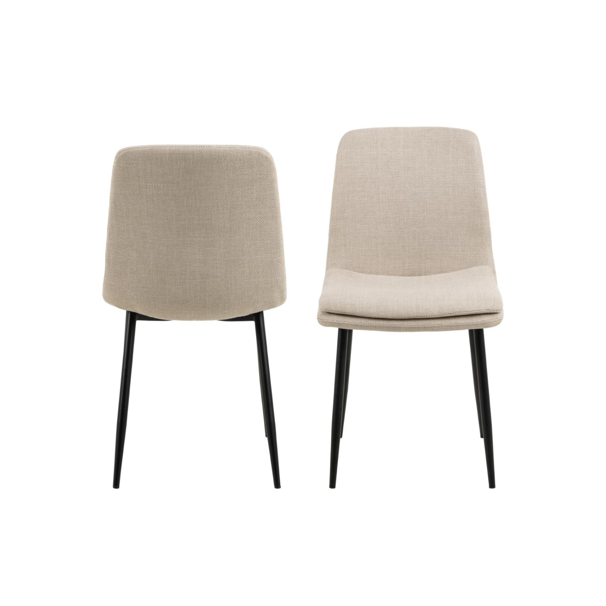 Hjem Design Becra Dining Chair, Set of 4, Beige