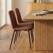 Hjem Design Becra Dining Chair, Set of 4, Terracotta