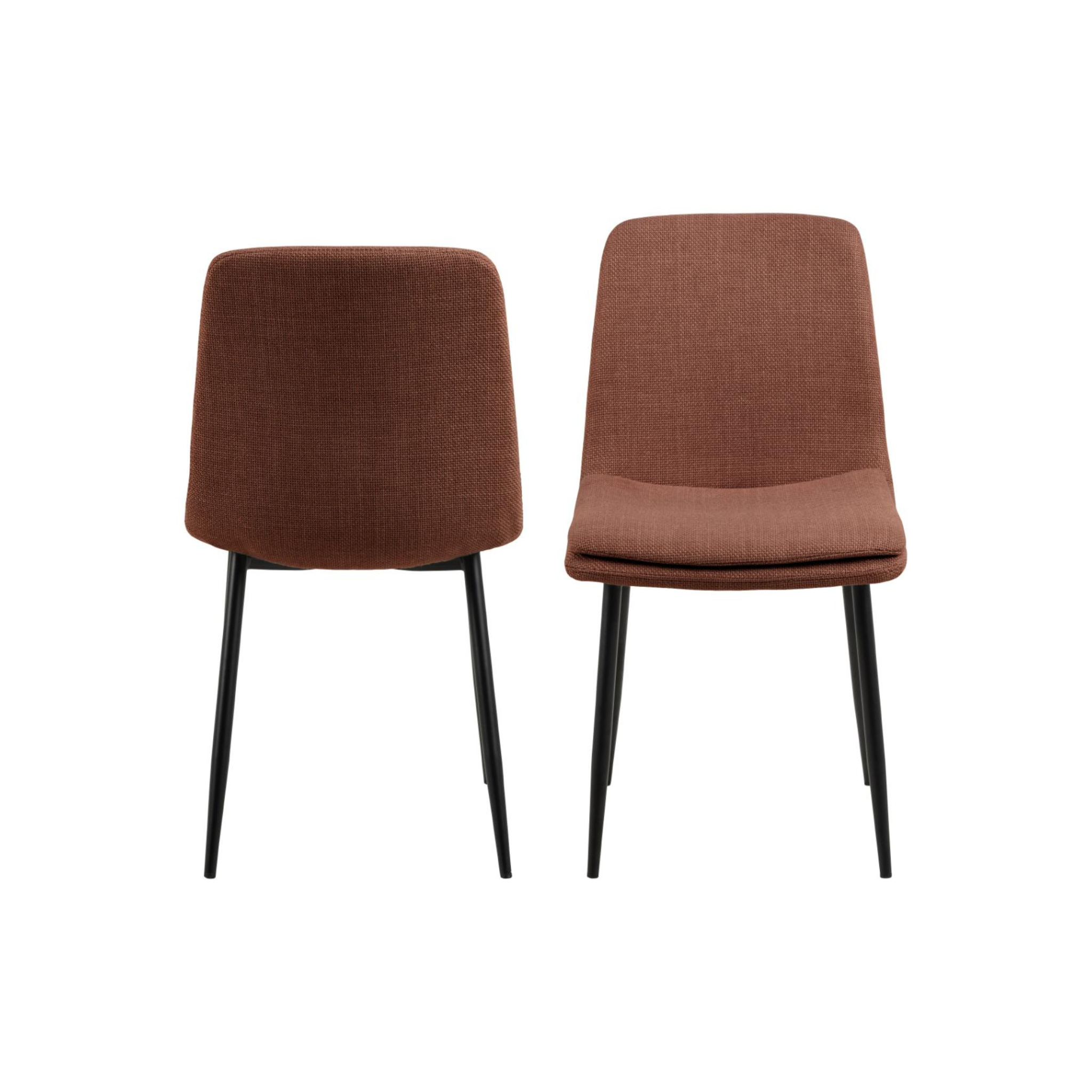 Hjem Design Becra Dining Chair, Set of 4, Terracotta