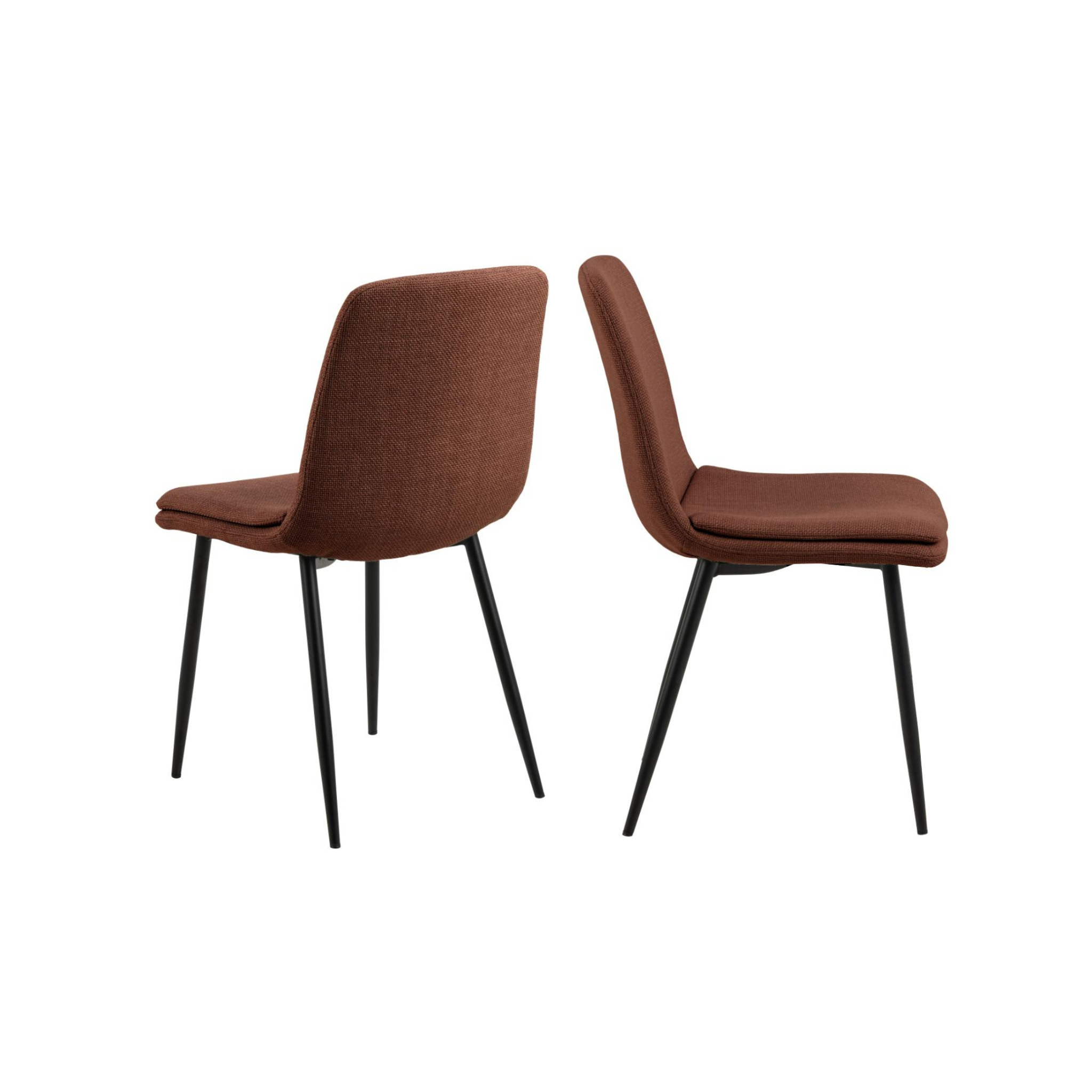 Hjem Design Becra Dining Chair, Set of 4, Terracotta