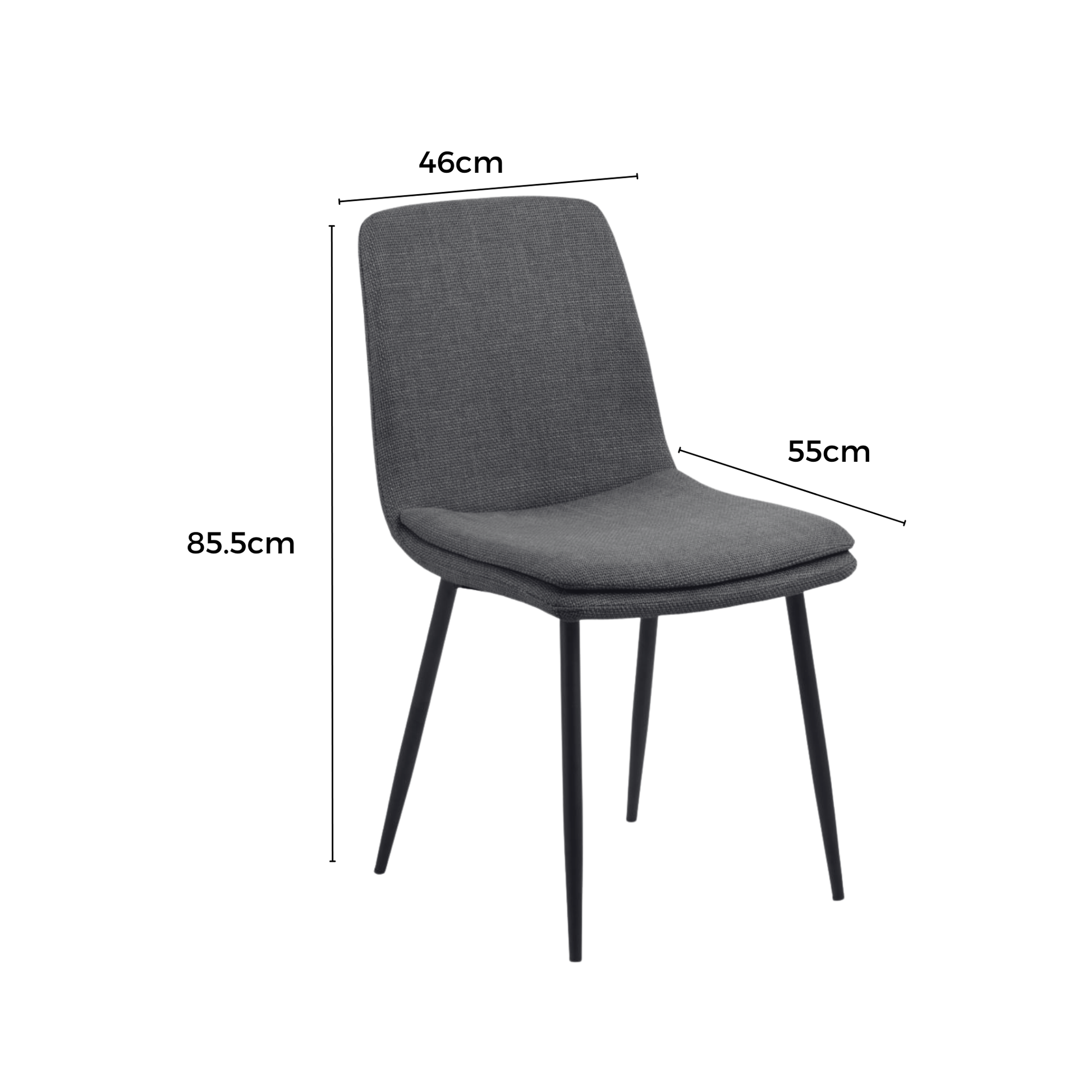 Hjem Design Becra Dining Chair, Set of 4, Terracotta