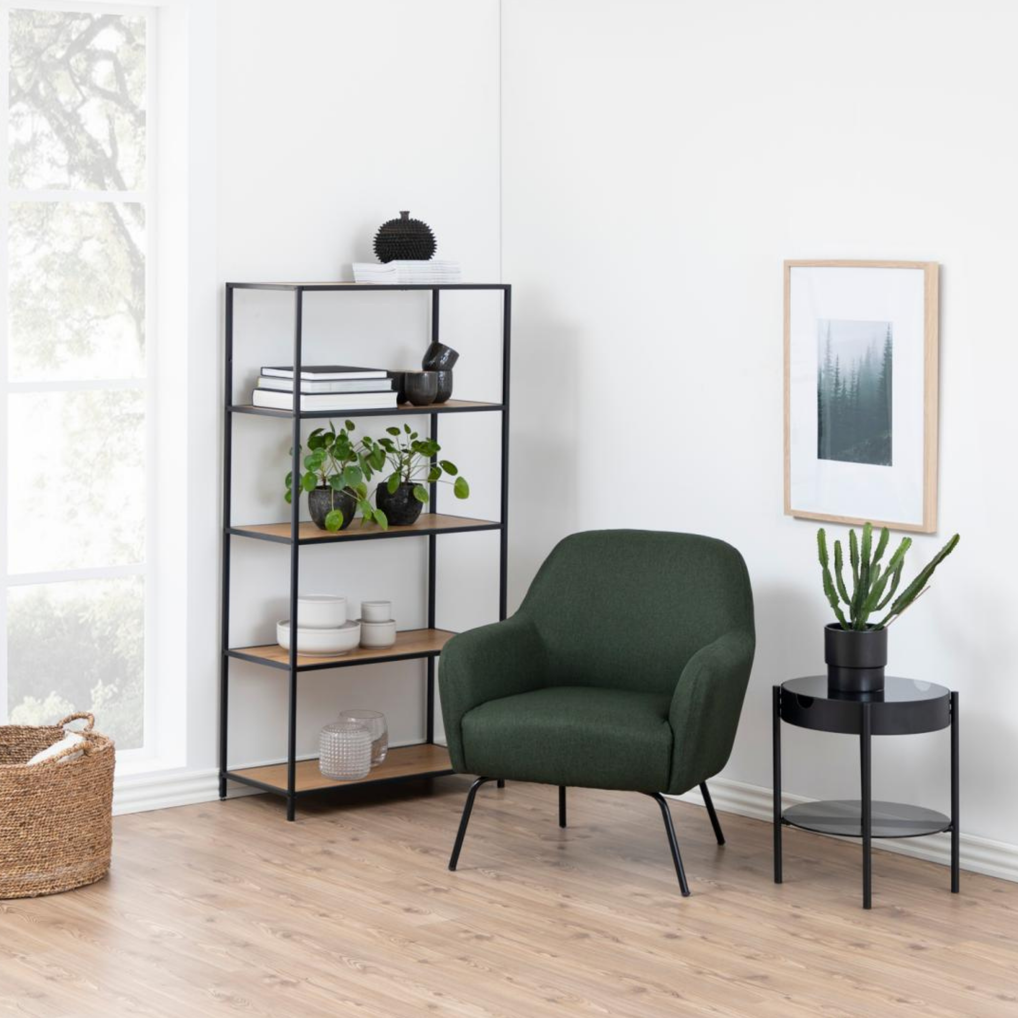 Hjem Design Sevron Bookcase