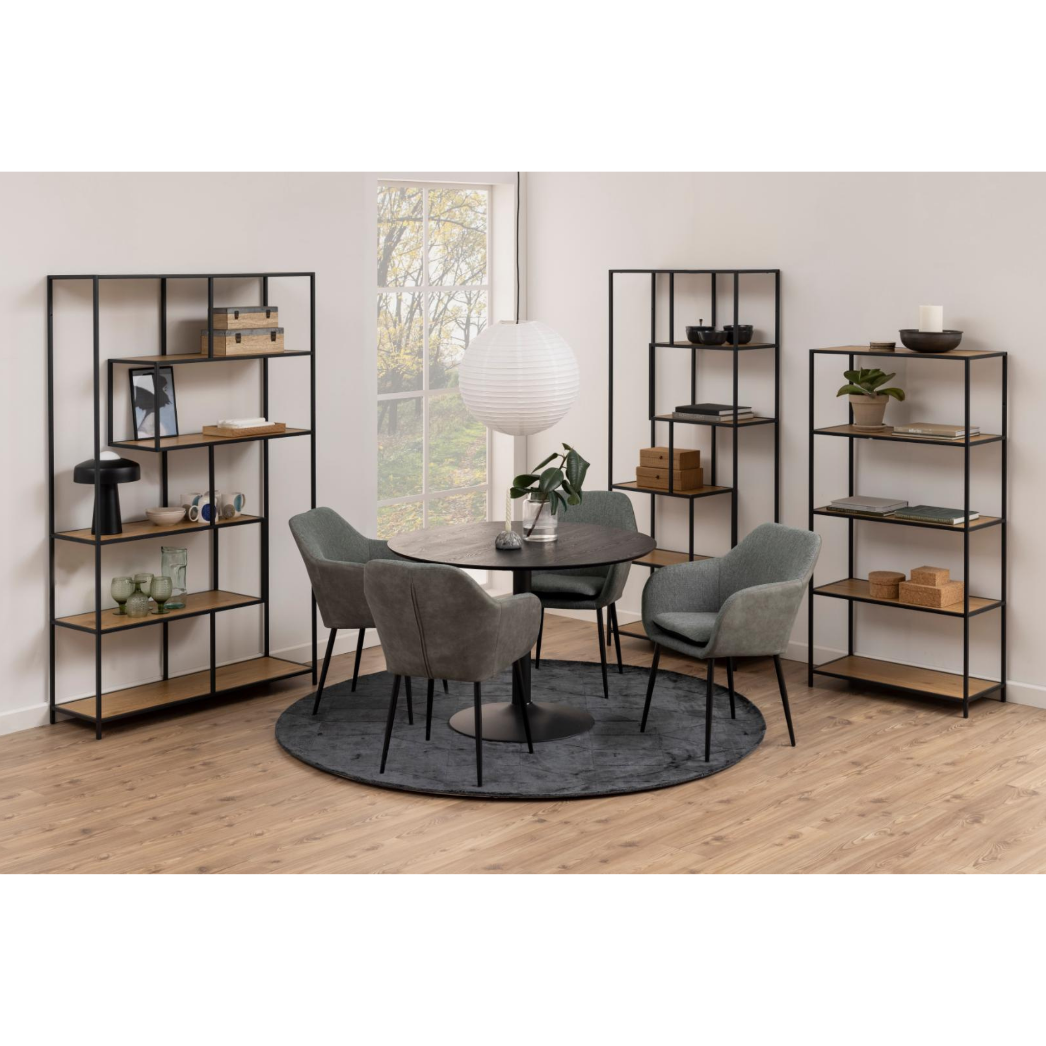 Hjem Design Sevron Bookcase