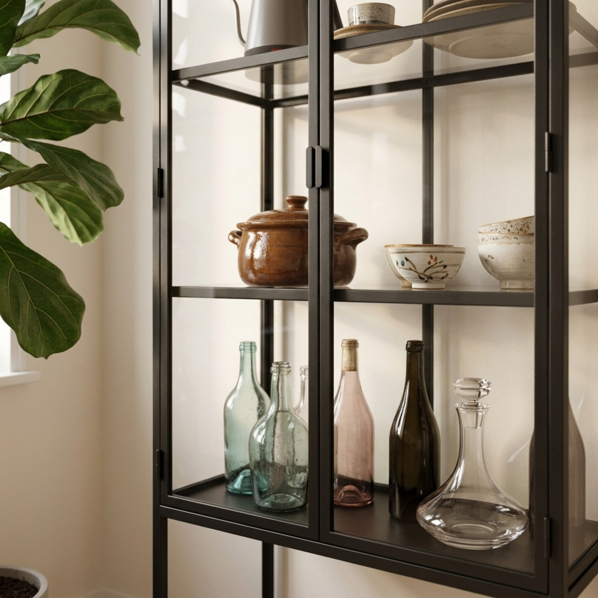 Hjem Design Sevron Display Cabinet