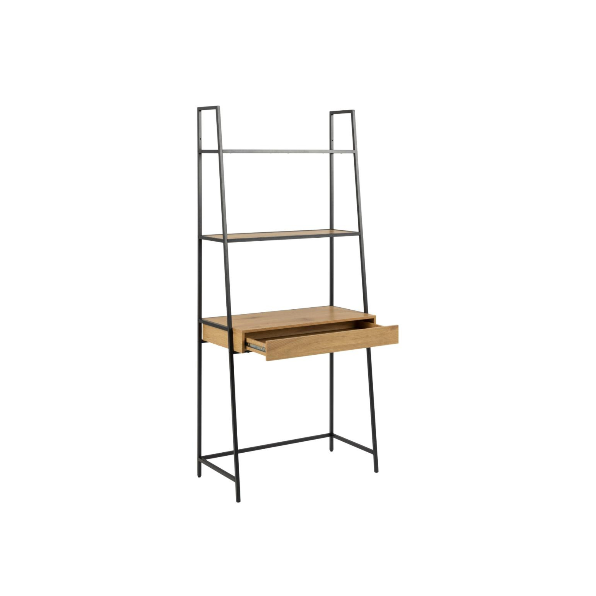 Hjem Design Sevron Bookcase with Drawer