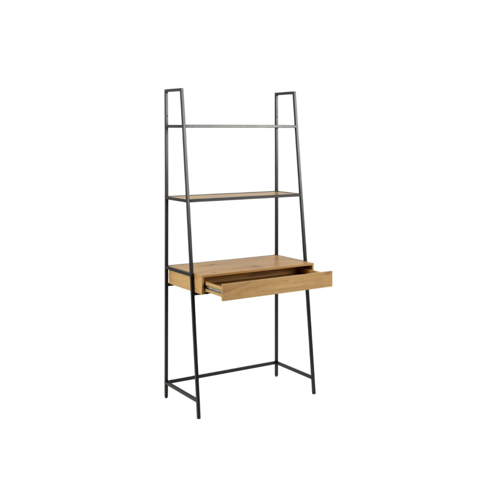 Hjem Design Sevron Bookcase with Drawer