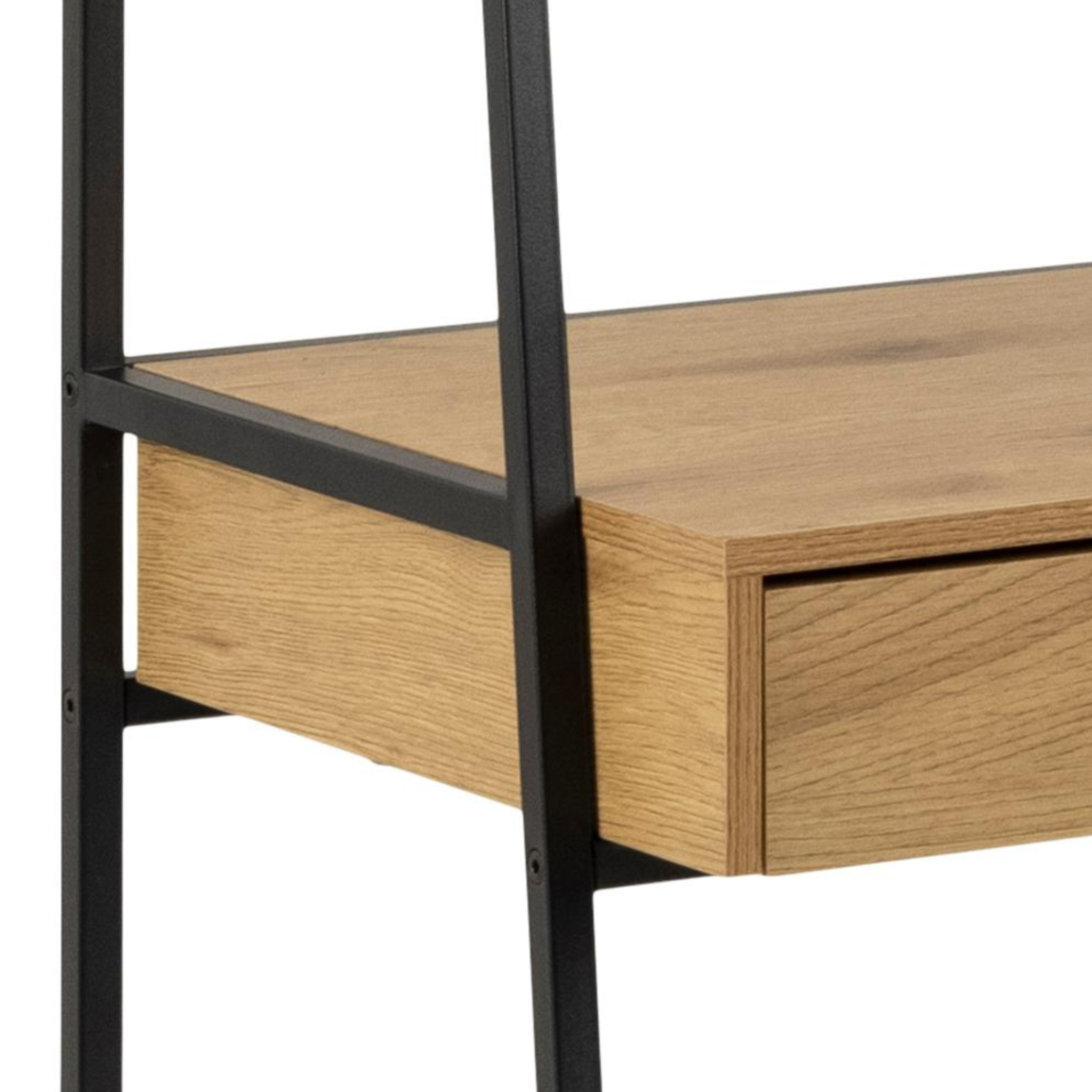 Hjem Design Sevron Bookcase with Drawer
