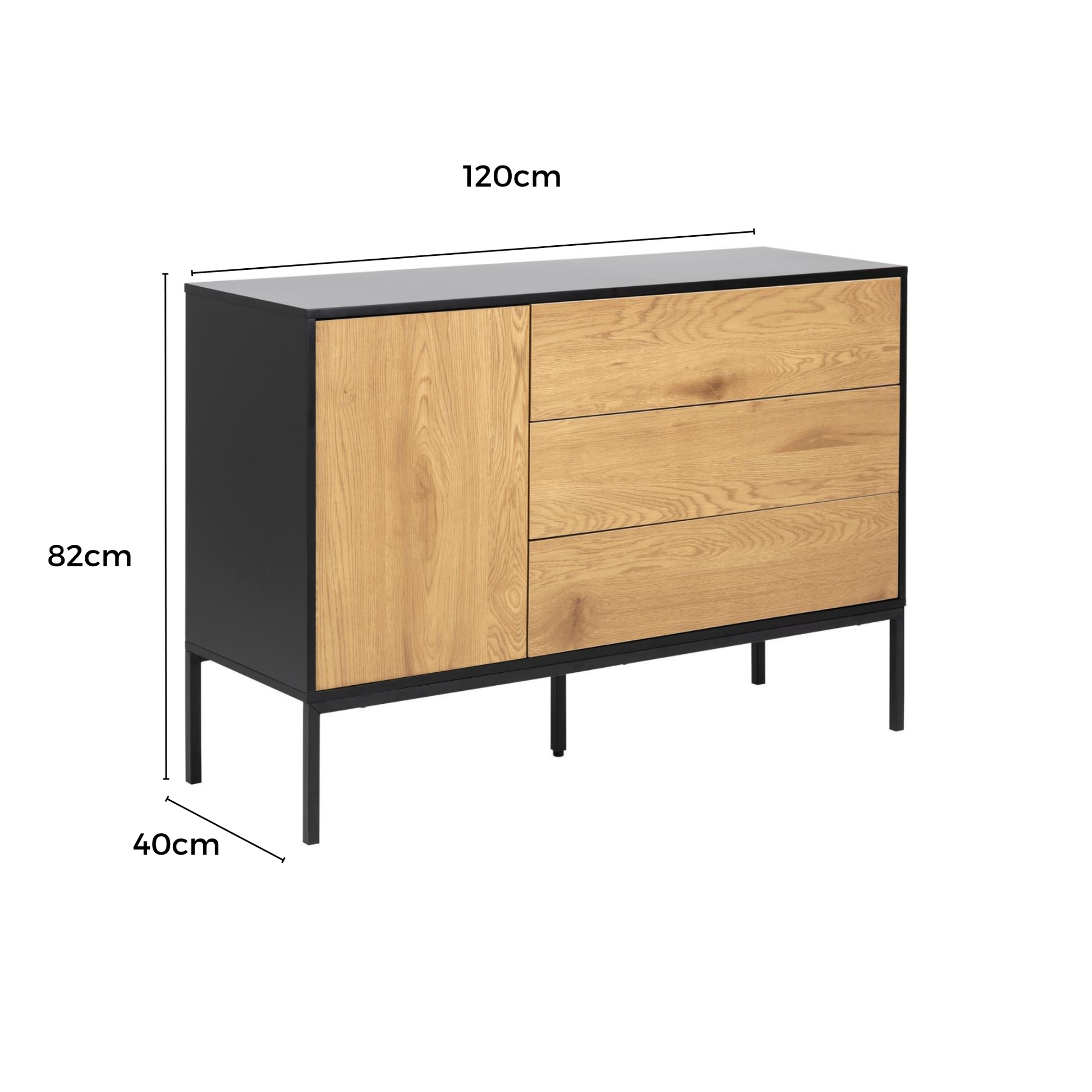 Hjem Design Sevron Sideboard