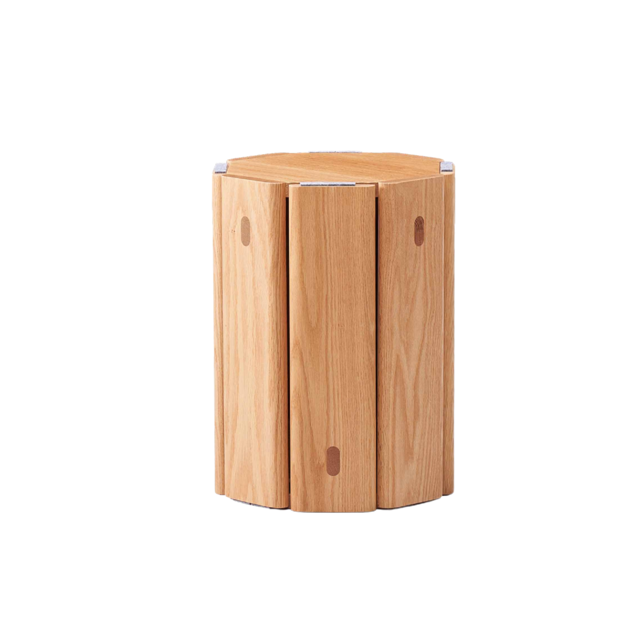 Solidwood Hemura 2-in-1 Stools, Oak