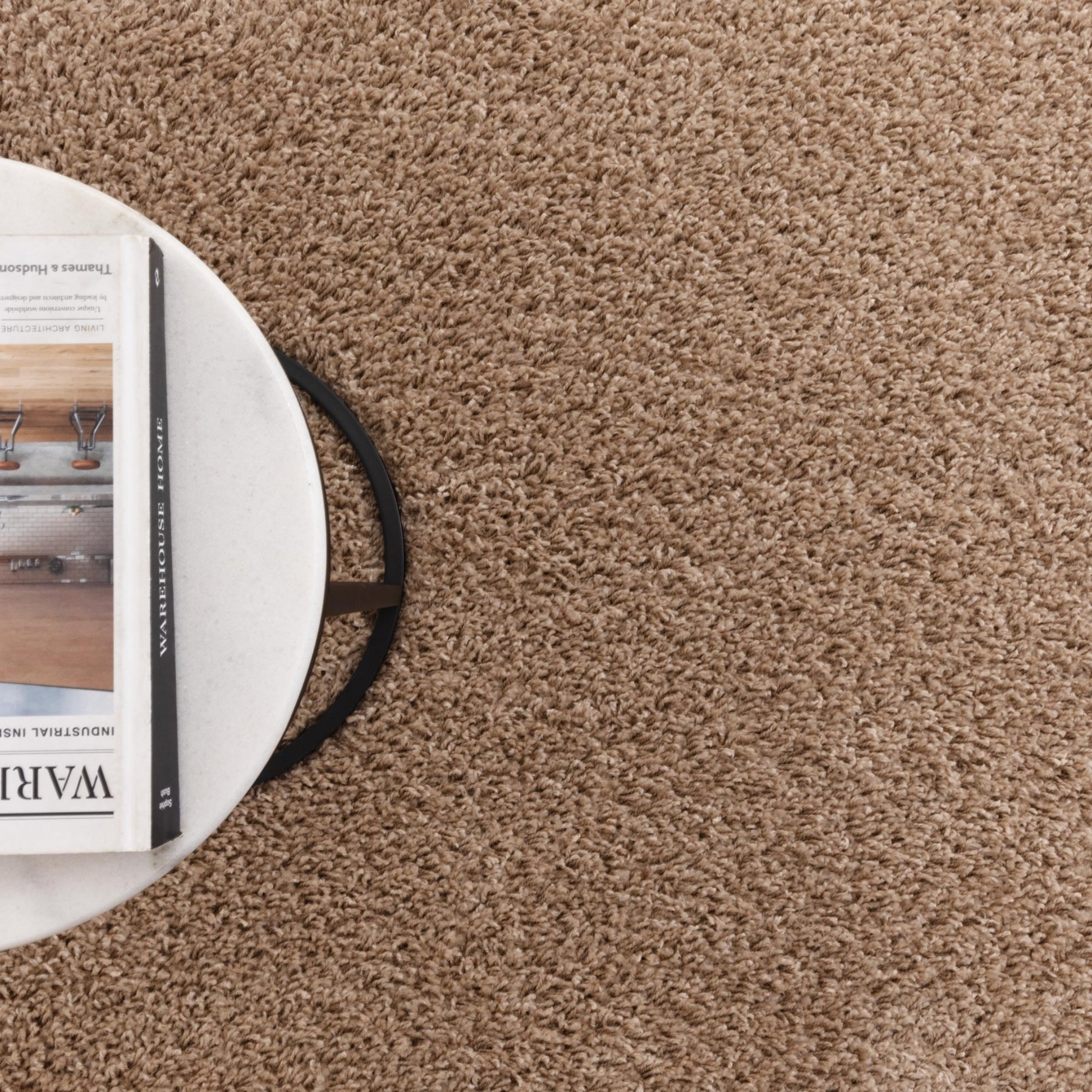DreamWeaver Plush Shaggy Rug, Light Beige
