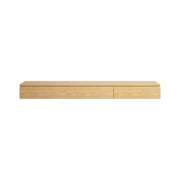 Loft Japandi Floating Entertainment Unit, 240cm, Natural Wood