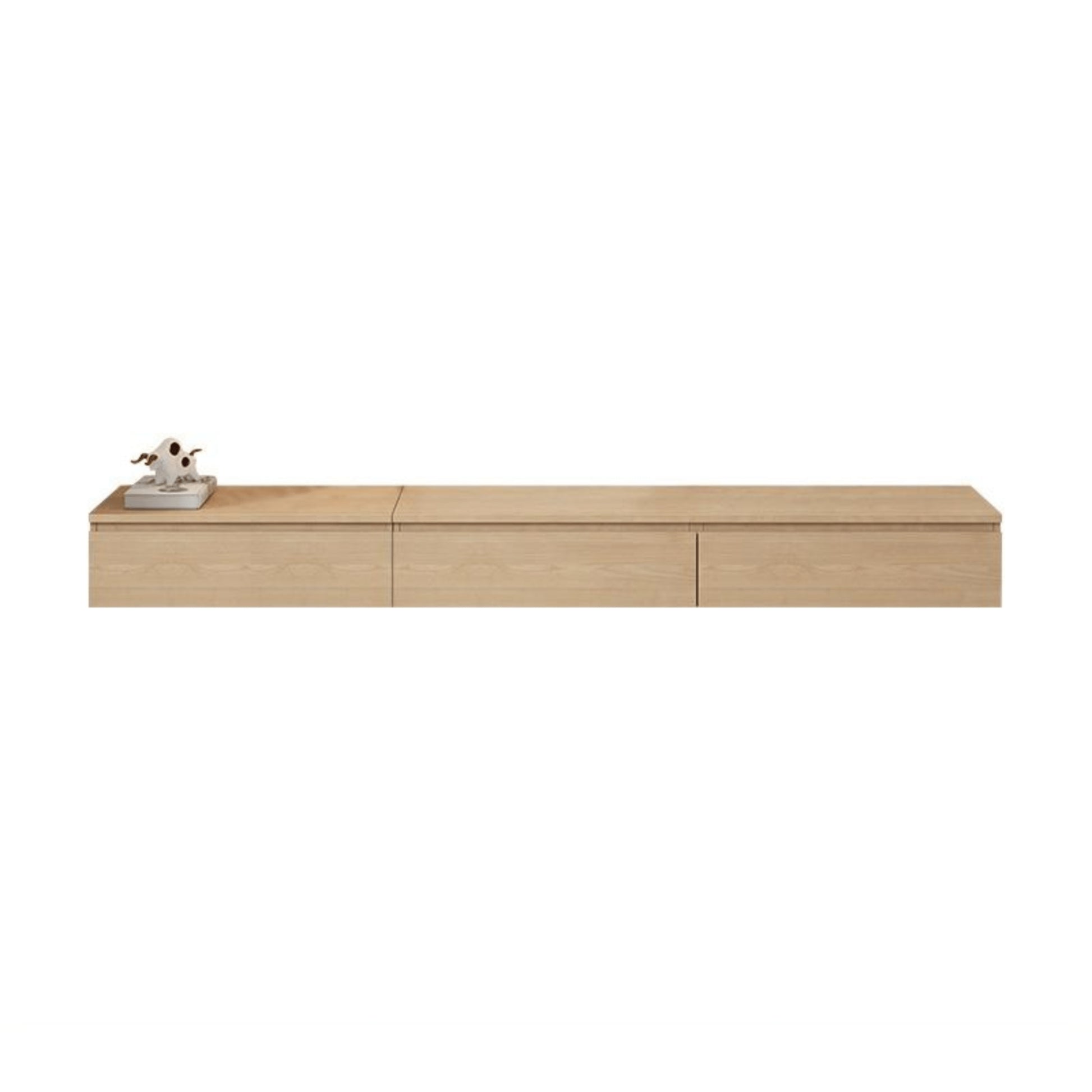 Loft Japandi Floating Entertainment Unit, 240cm, Natural Wood