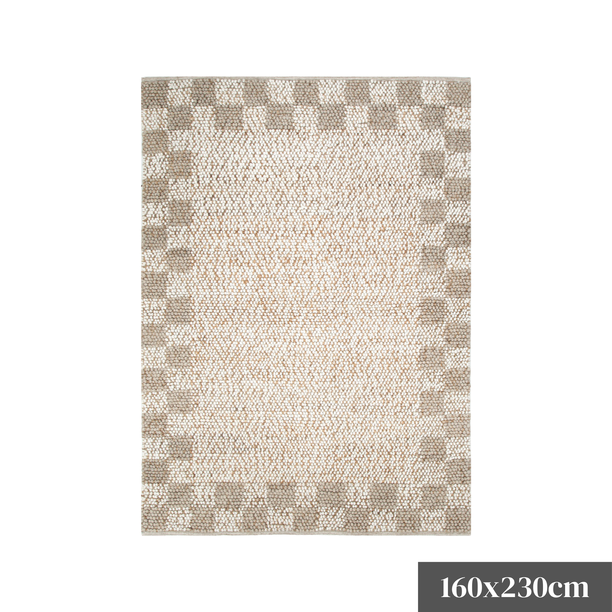 DreamWeaver Terra Jute and Wool Rug, Cream Beige