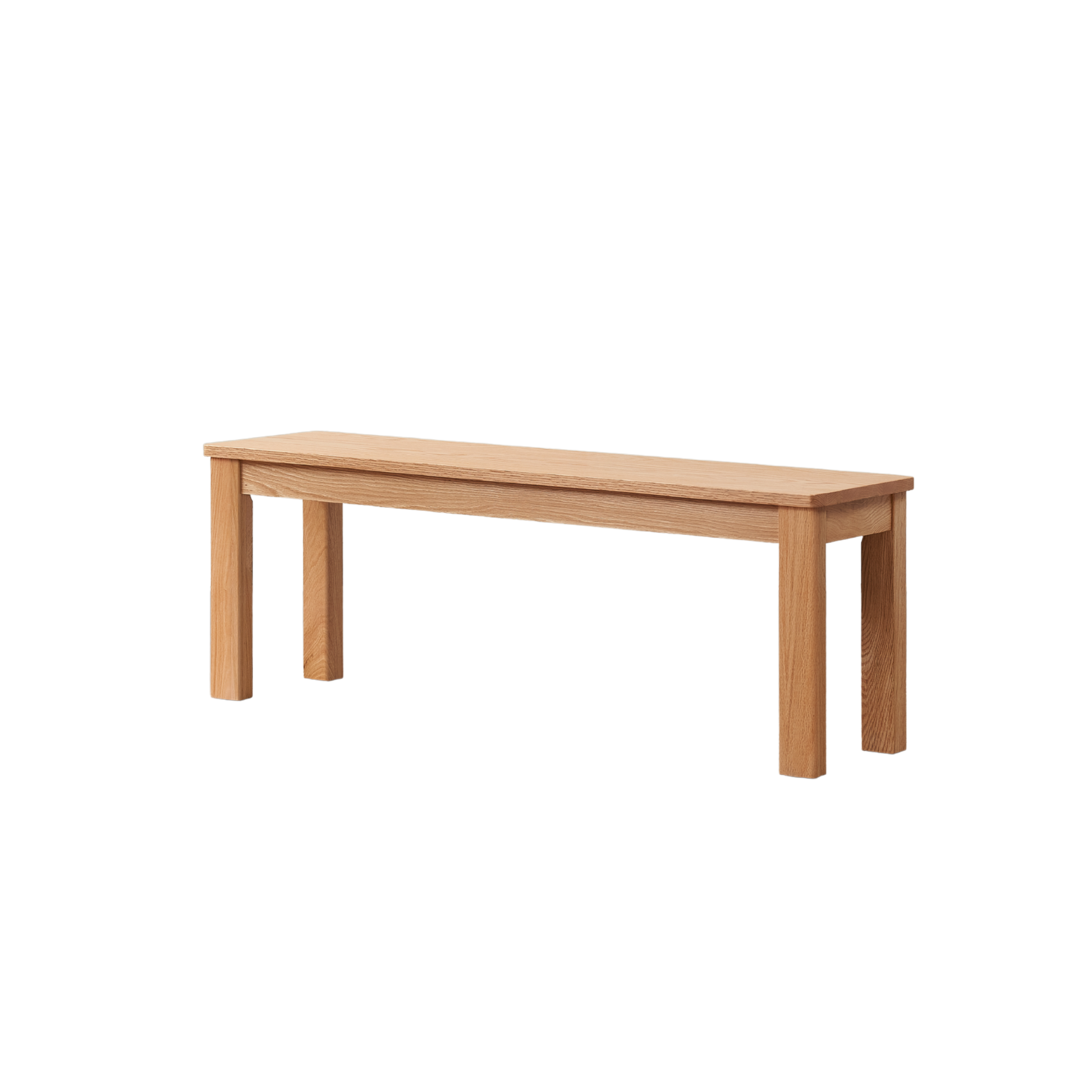 Solidwood Kano Dining Bench, W140cm, Oak