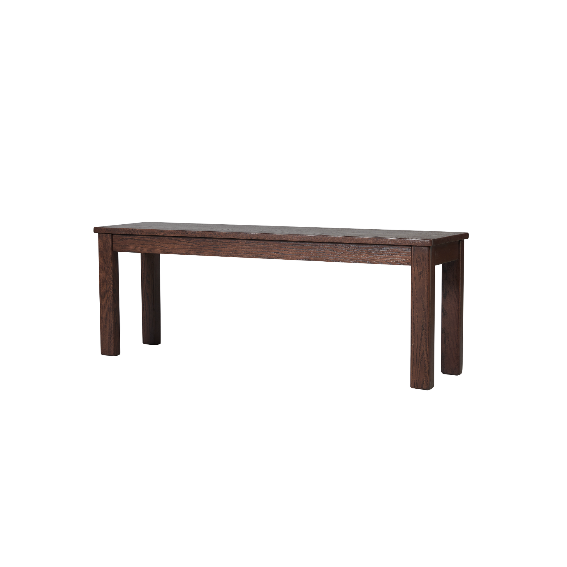 Solidwood Kano Dining Bench, W140cm, Walnut Oak