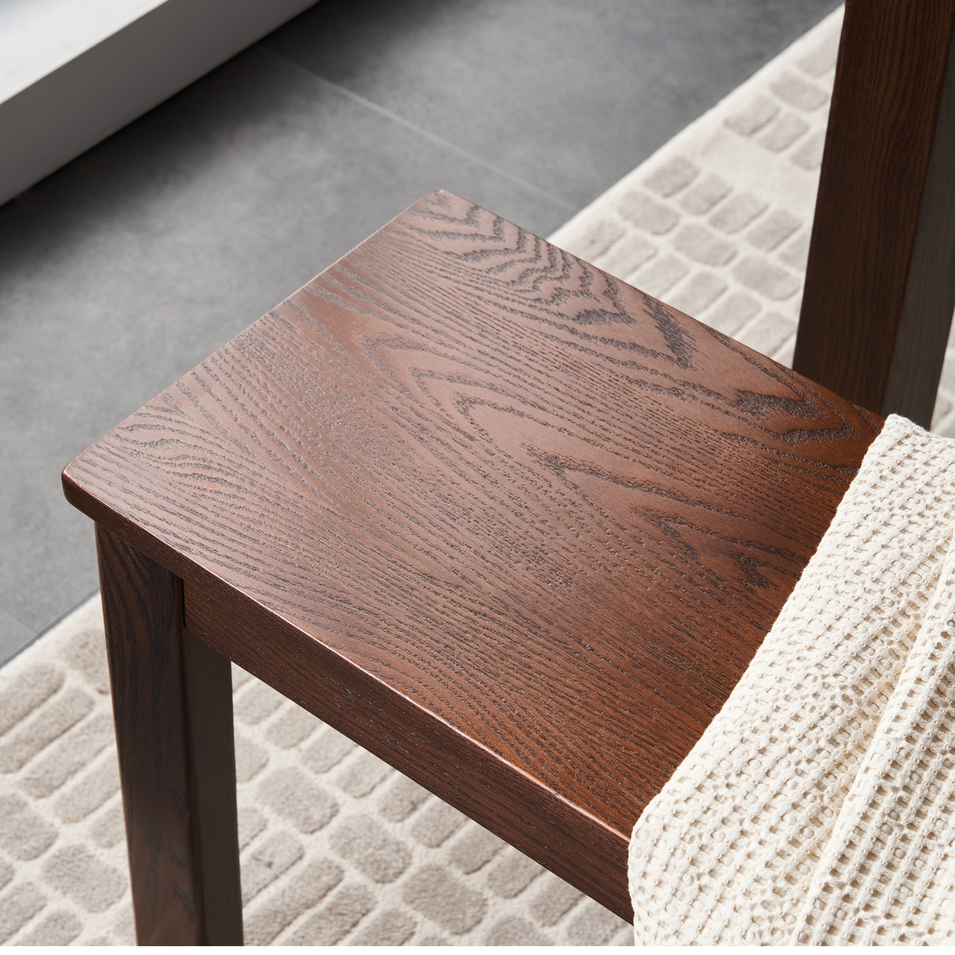 Solidwood Kano Dining Bench, W140cm, Walnut Oak
