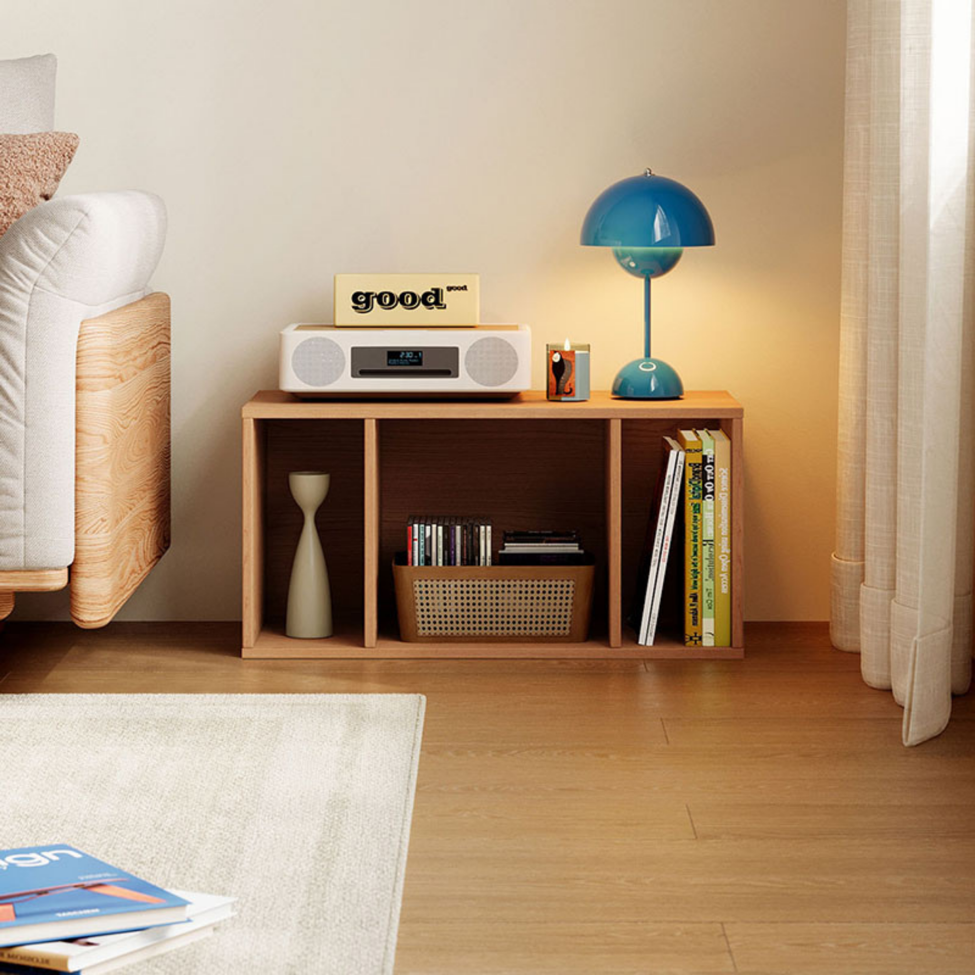 Linspire Forma Shelf Module, Natural Wood