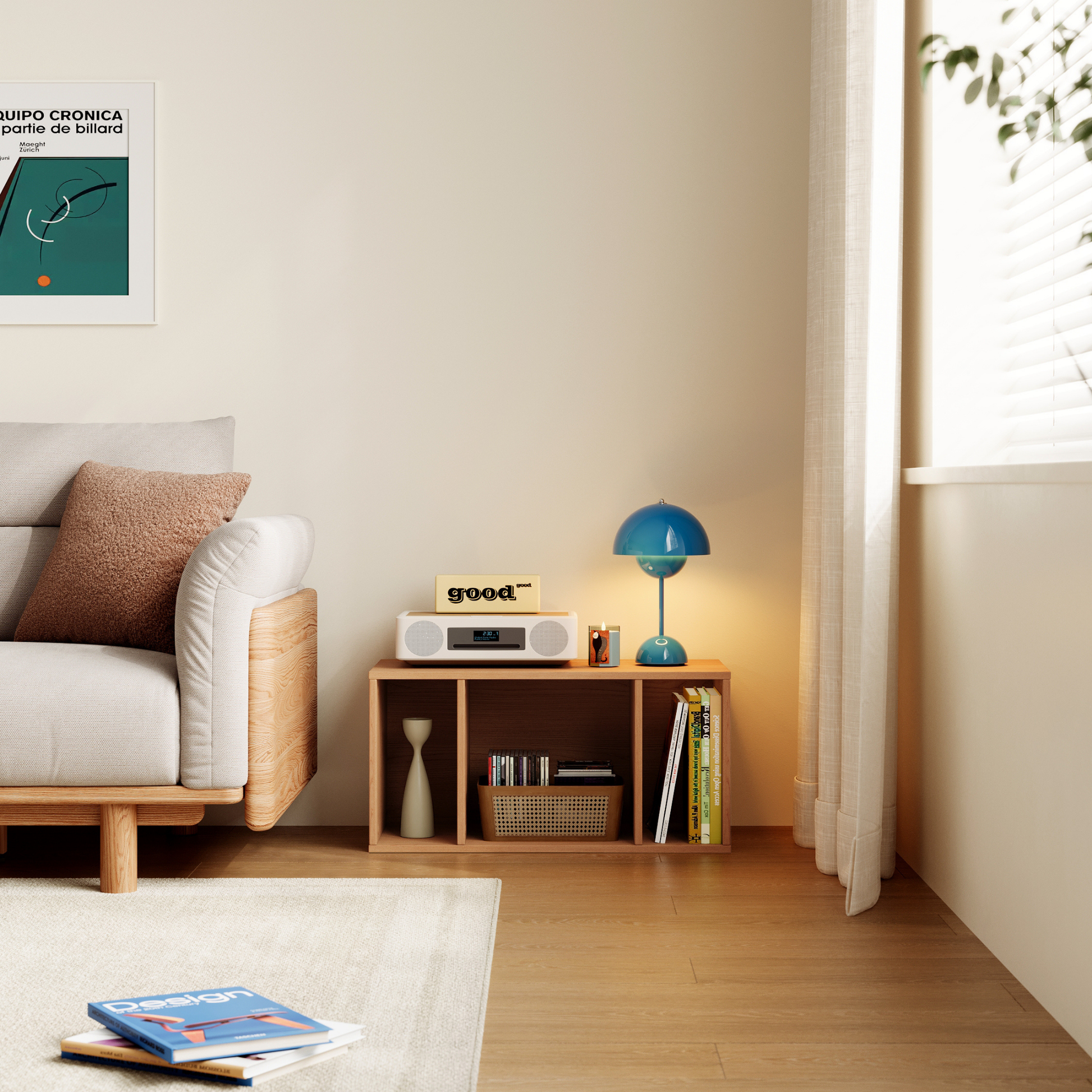 Linspire Forma Shelf Module, Natural Wood