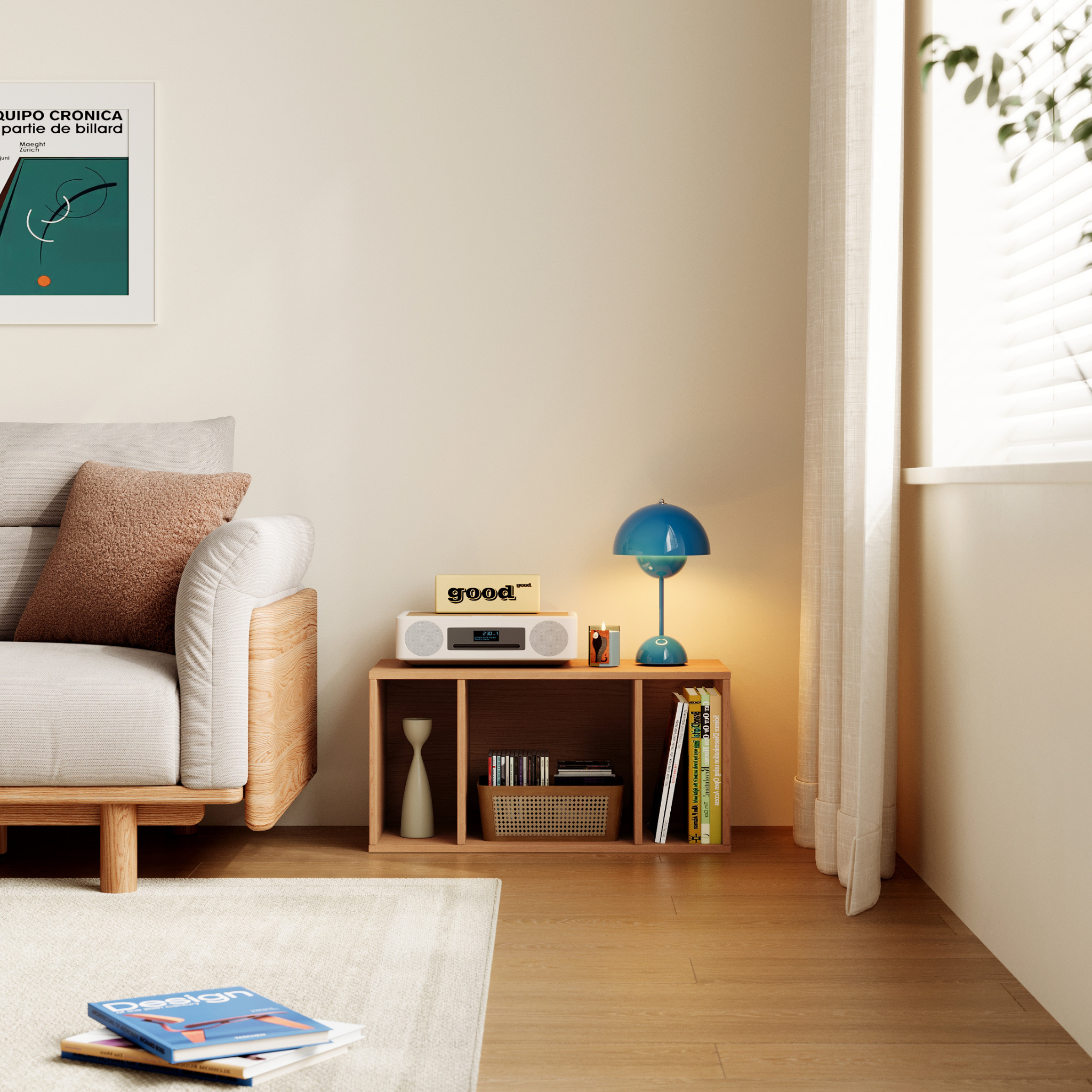 Linspire Forma Shelf Module, Natural Wood