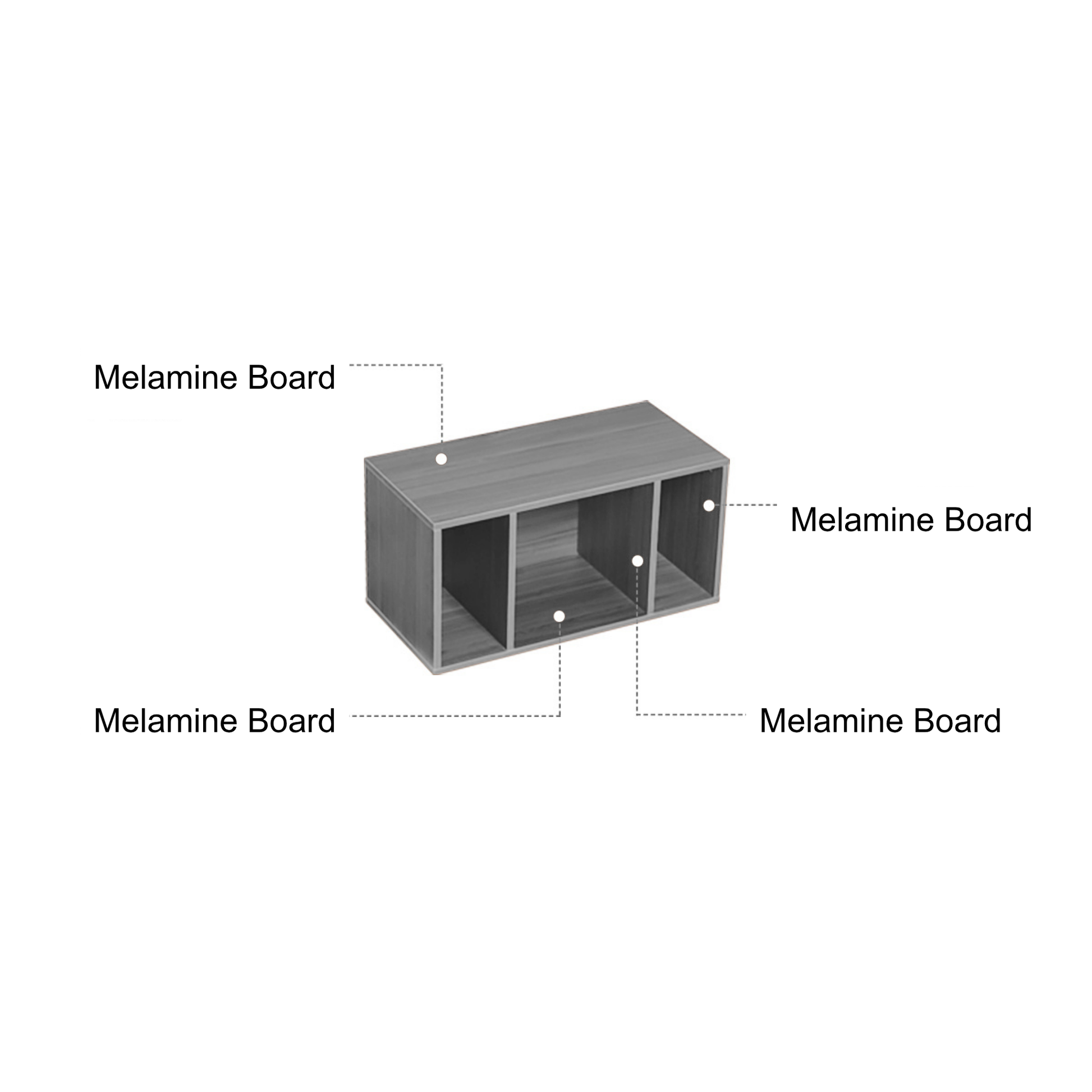 Linspire Forma Shelf Module, Natural Wood