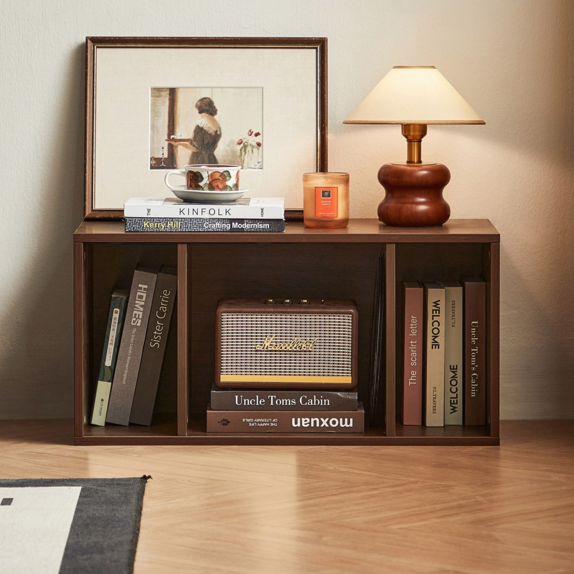Linspire Forma Shelf Module, Dark Wood