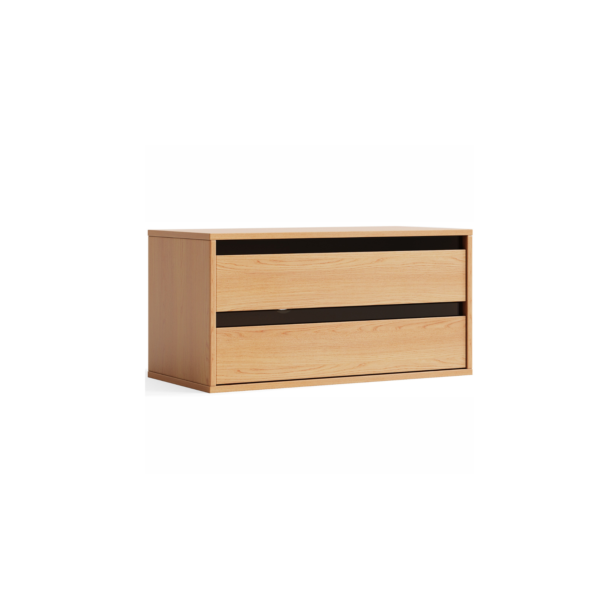 Linspire Forma 2 Drawers Module, Natural Wood