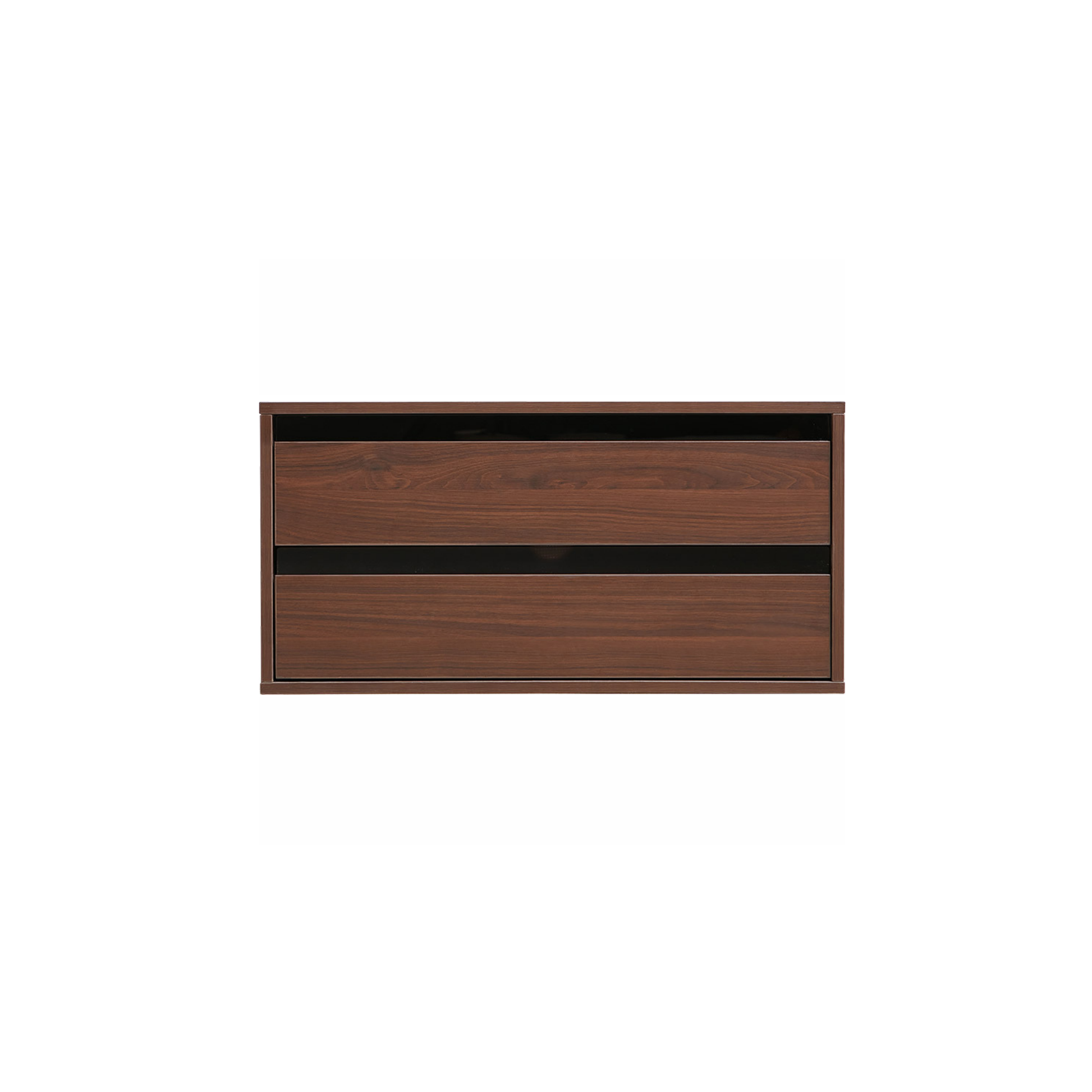 Linspire Forma 2 Drawers Module, Dark Wood