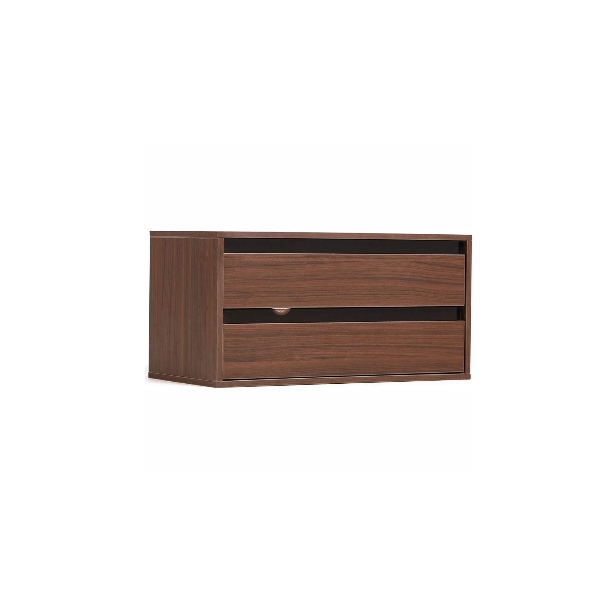 Linspire Forma 2 Drawers Module, Dark Wood