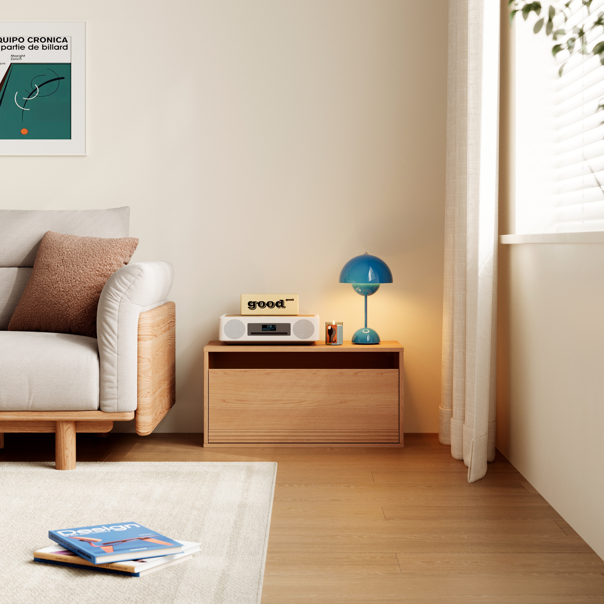 Linspire Forma 1 Drawer Module, Natural Wood