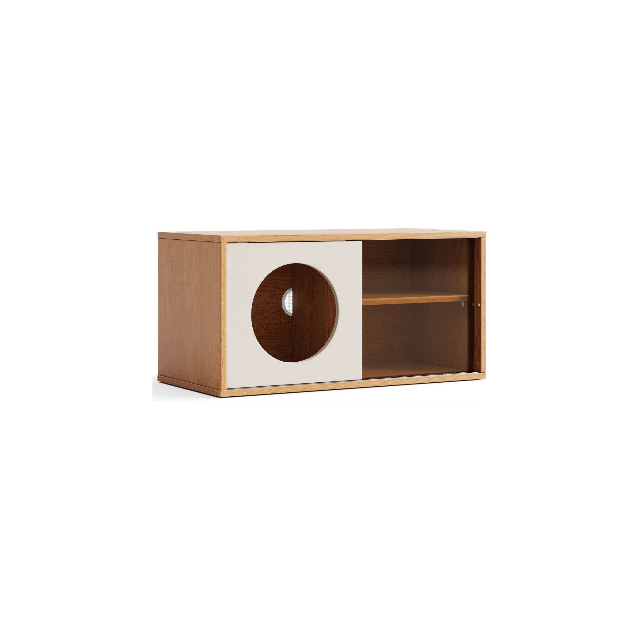 Linspire Forma Sliding Door Module, Natural Wood