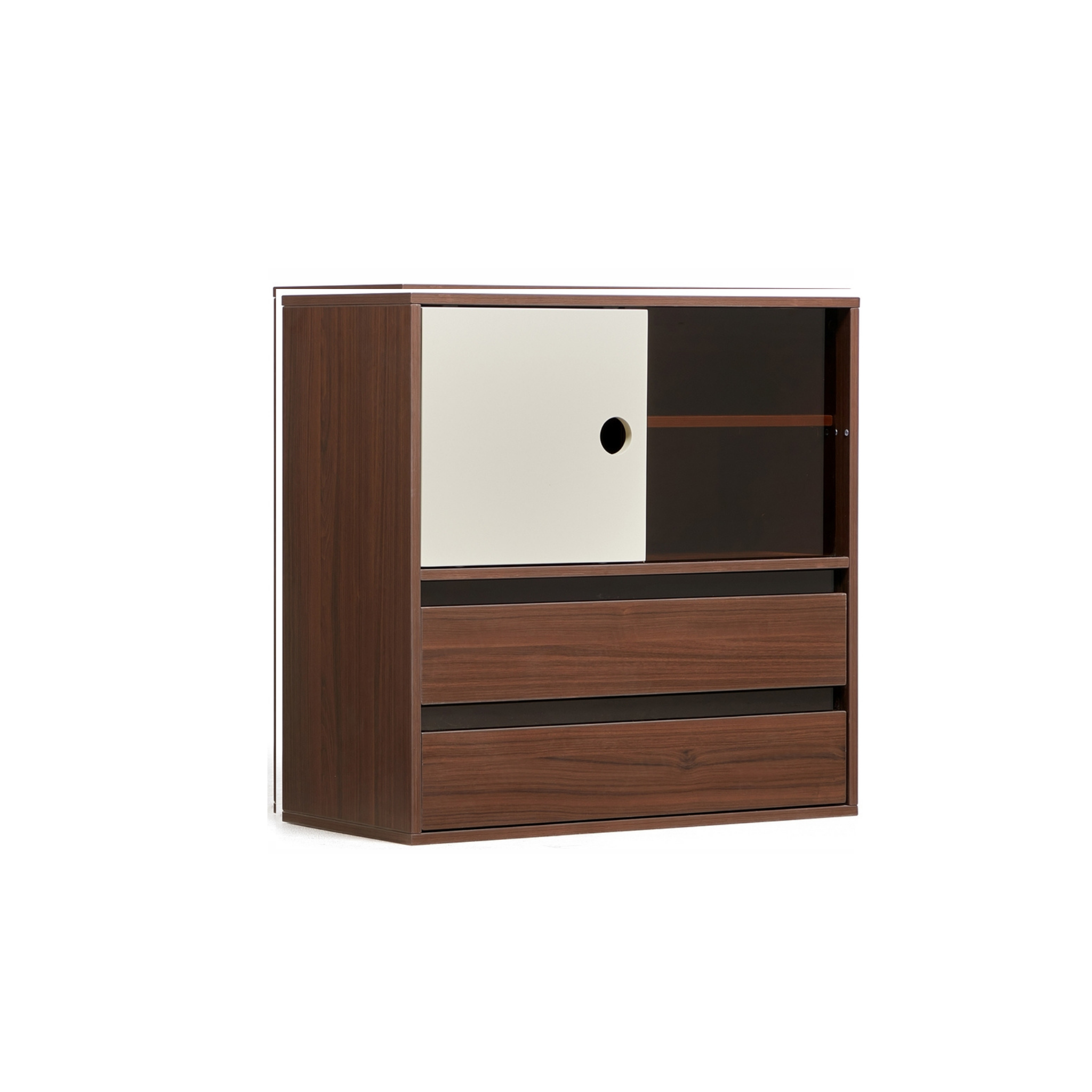 Linspire Forma Display Cabinet, Dark Wood