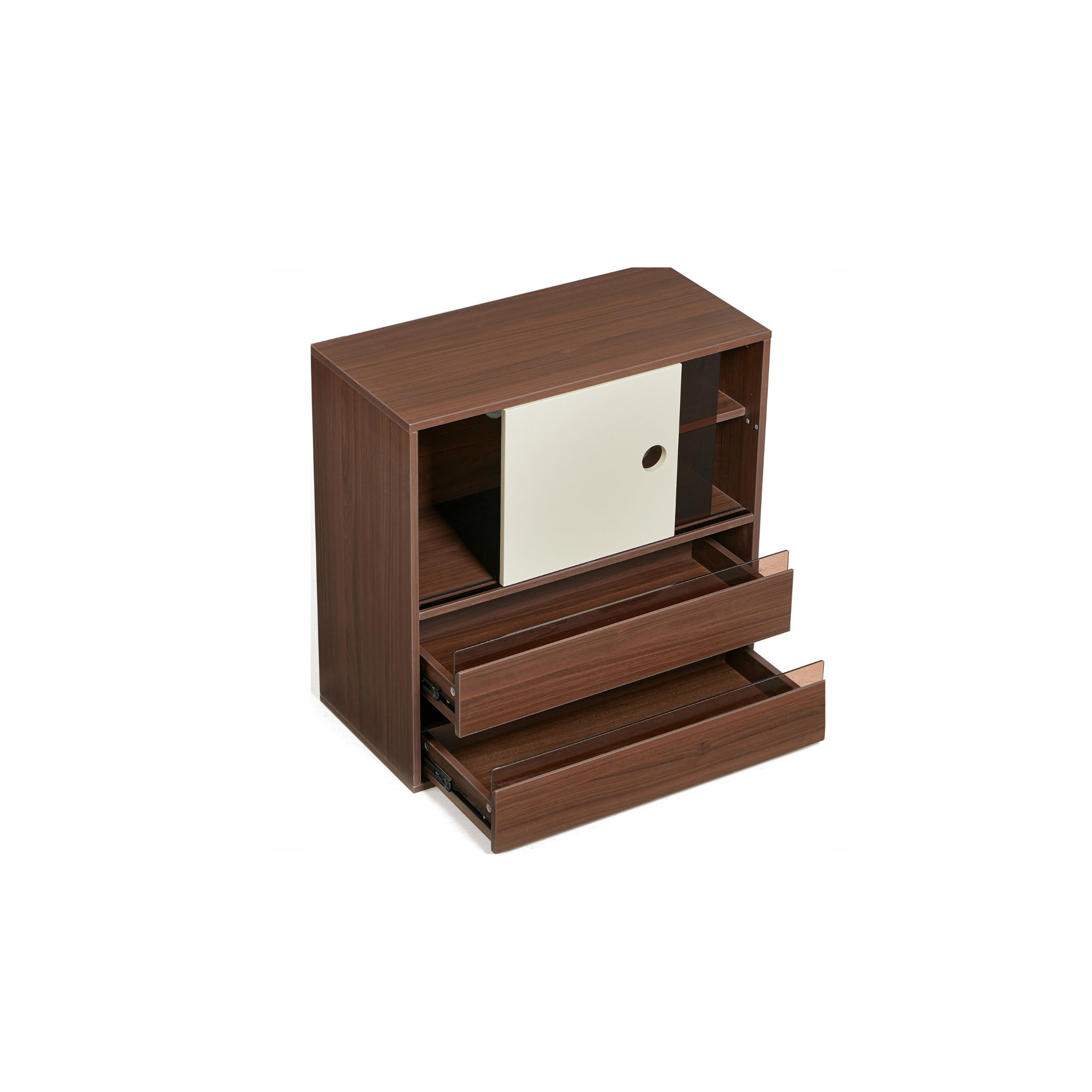 Linspire Forma Display Cabinet, Dark Wood