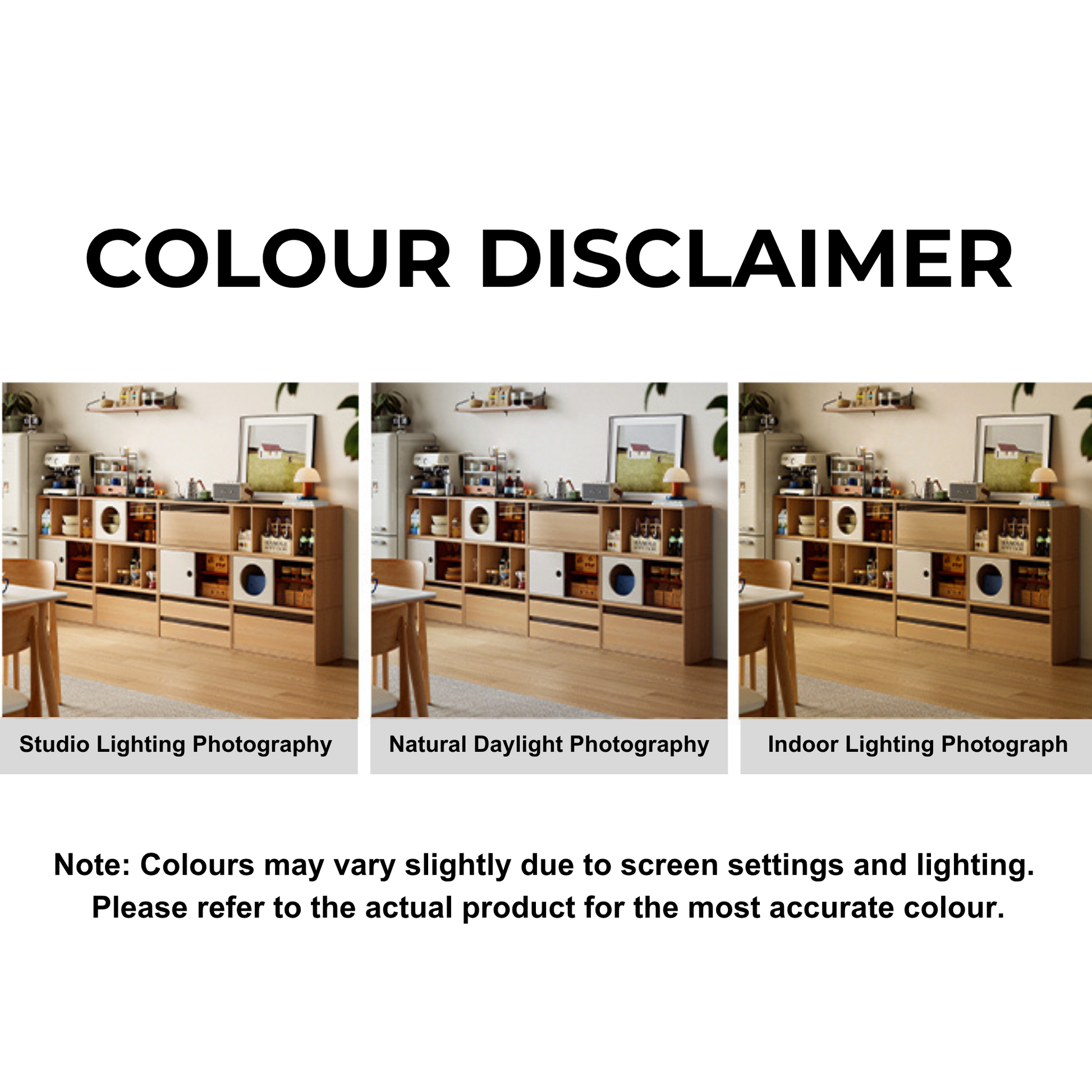 Linspire Forma Set of 5 Modular Display Cabinet, Natural Wood